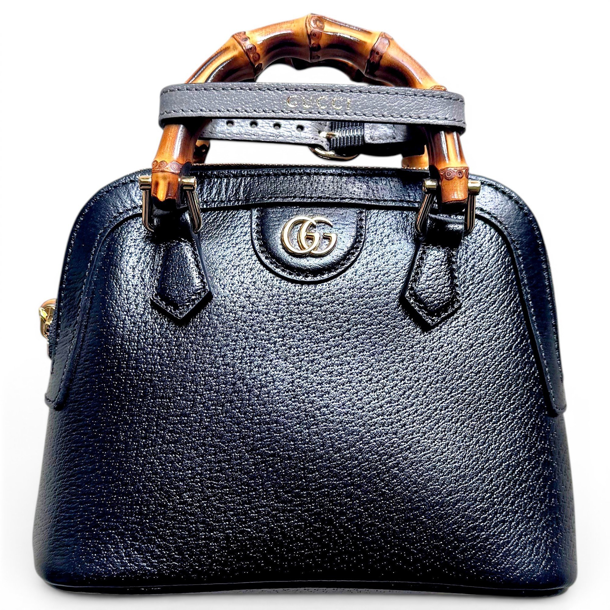 Diana Bamboo leather handbag