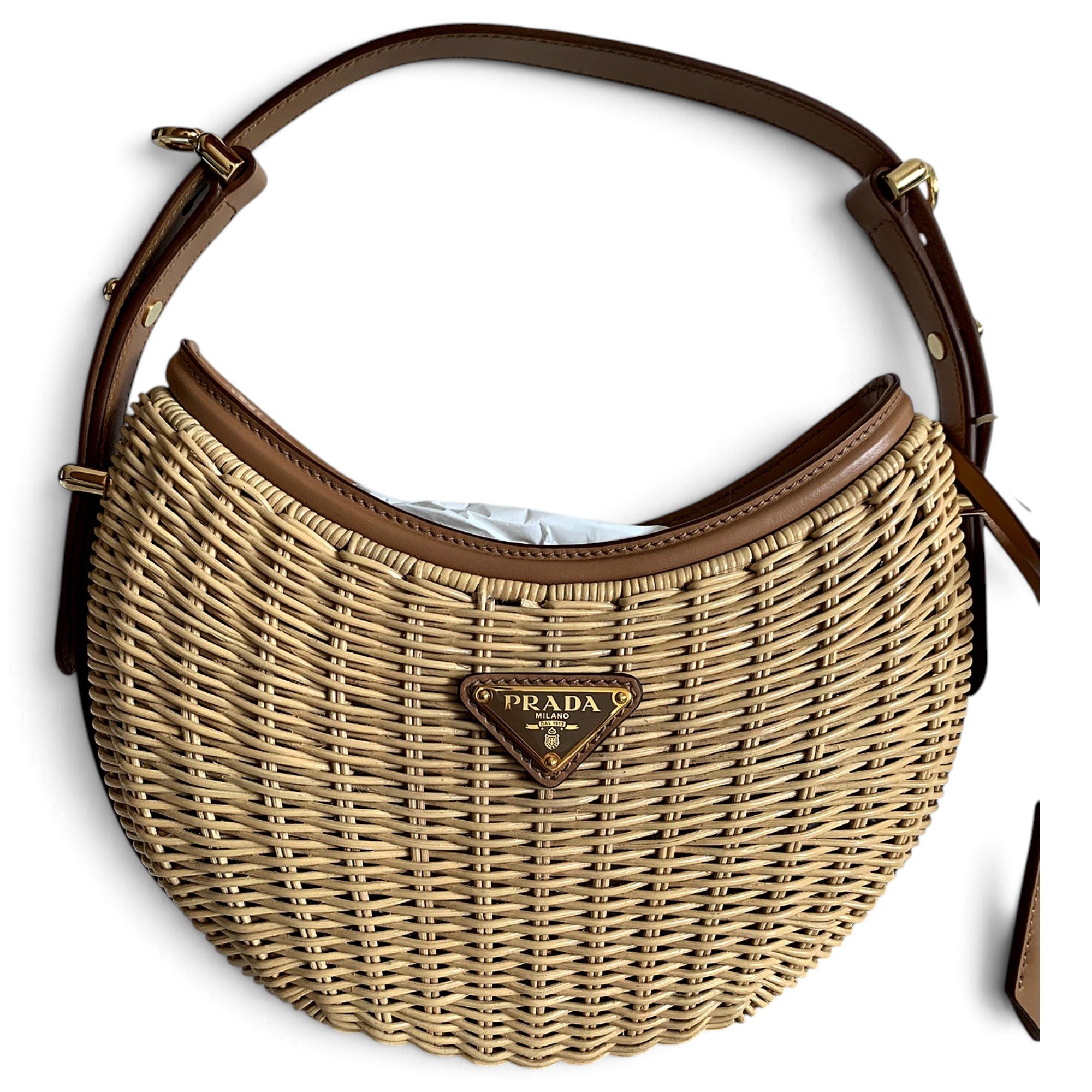 Arqué leather crossbody bag