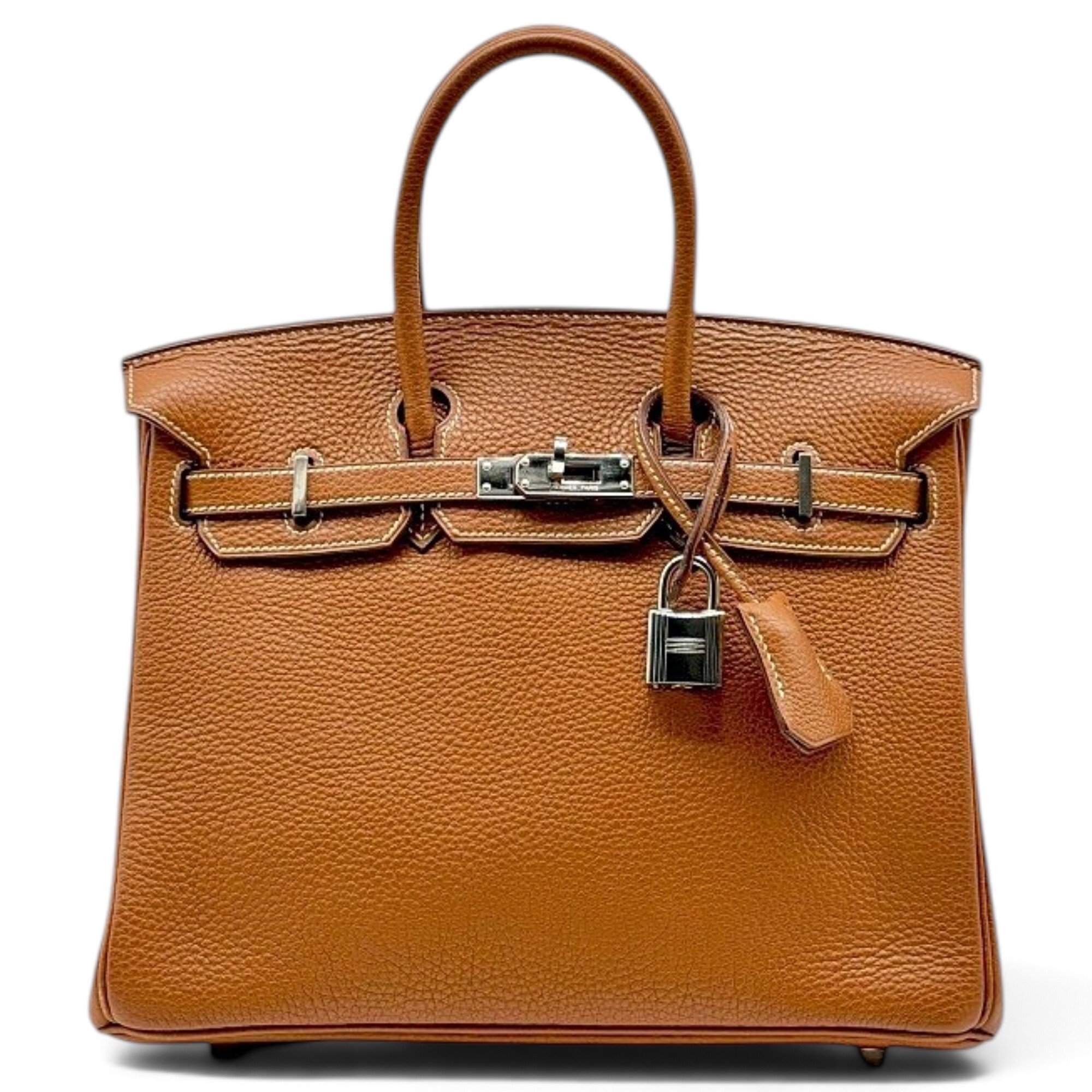 Birkin 25 leather handbag
