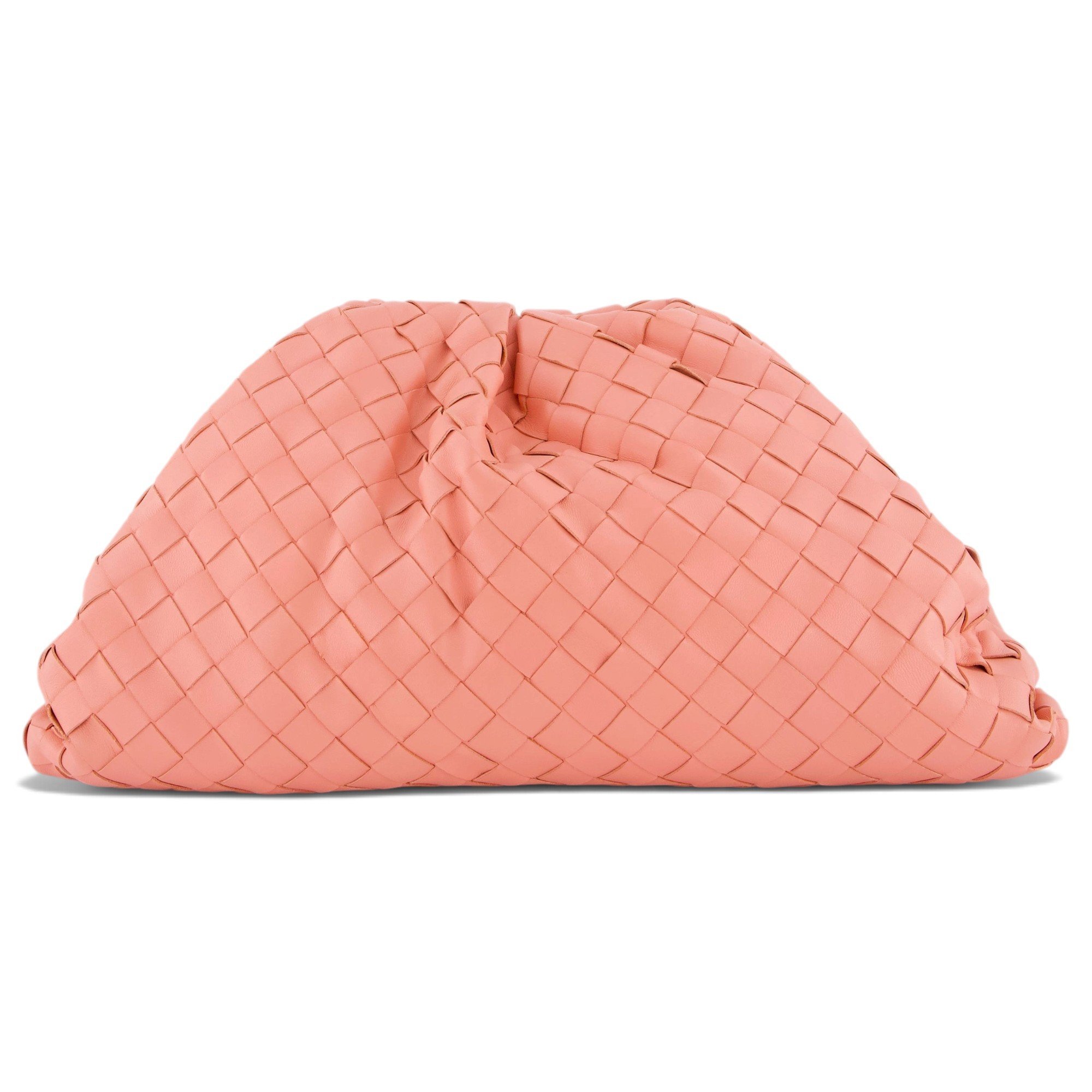 Pouch leather clutch bag