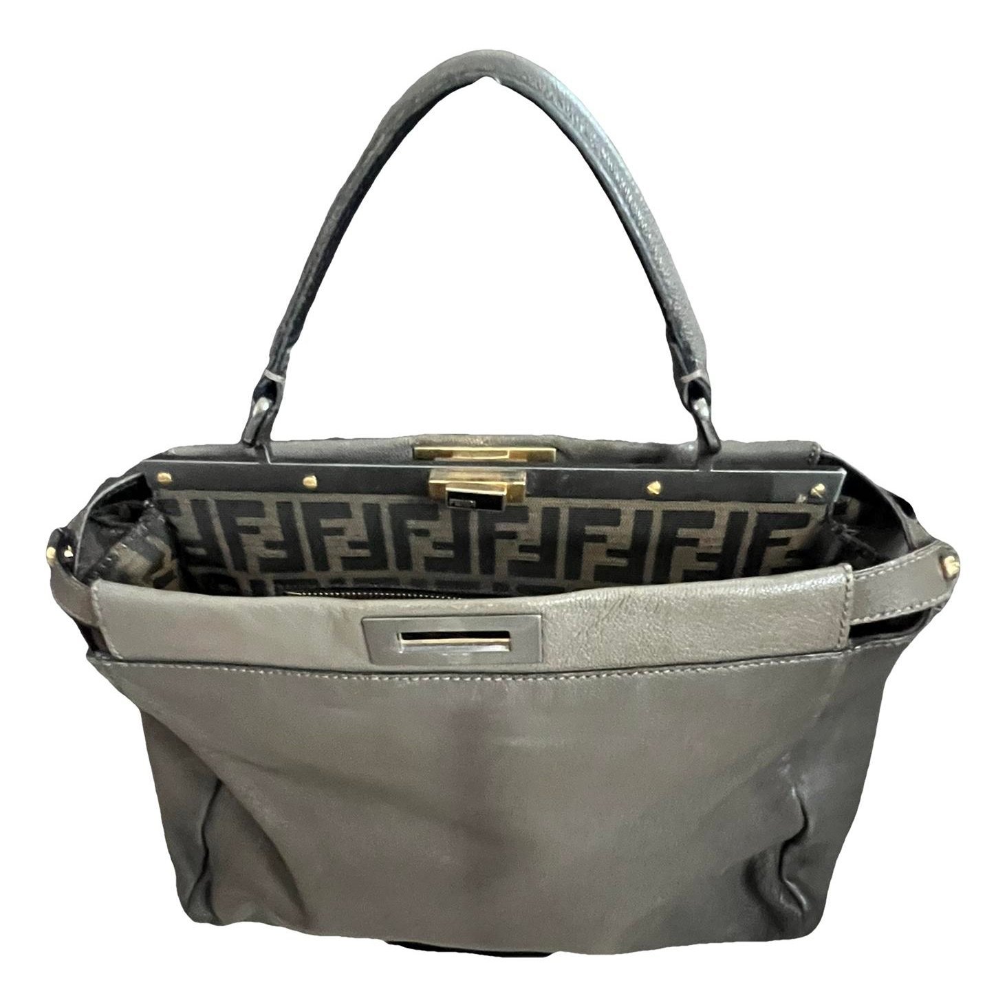 Peekaboo leather handbag