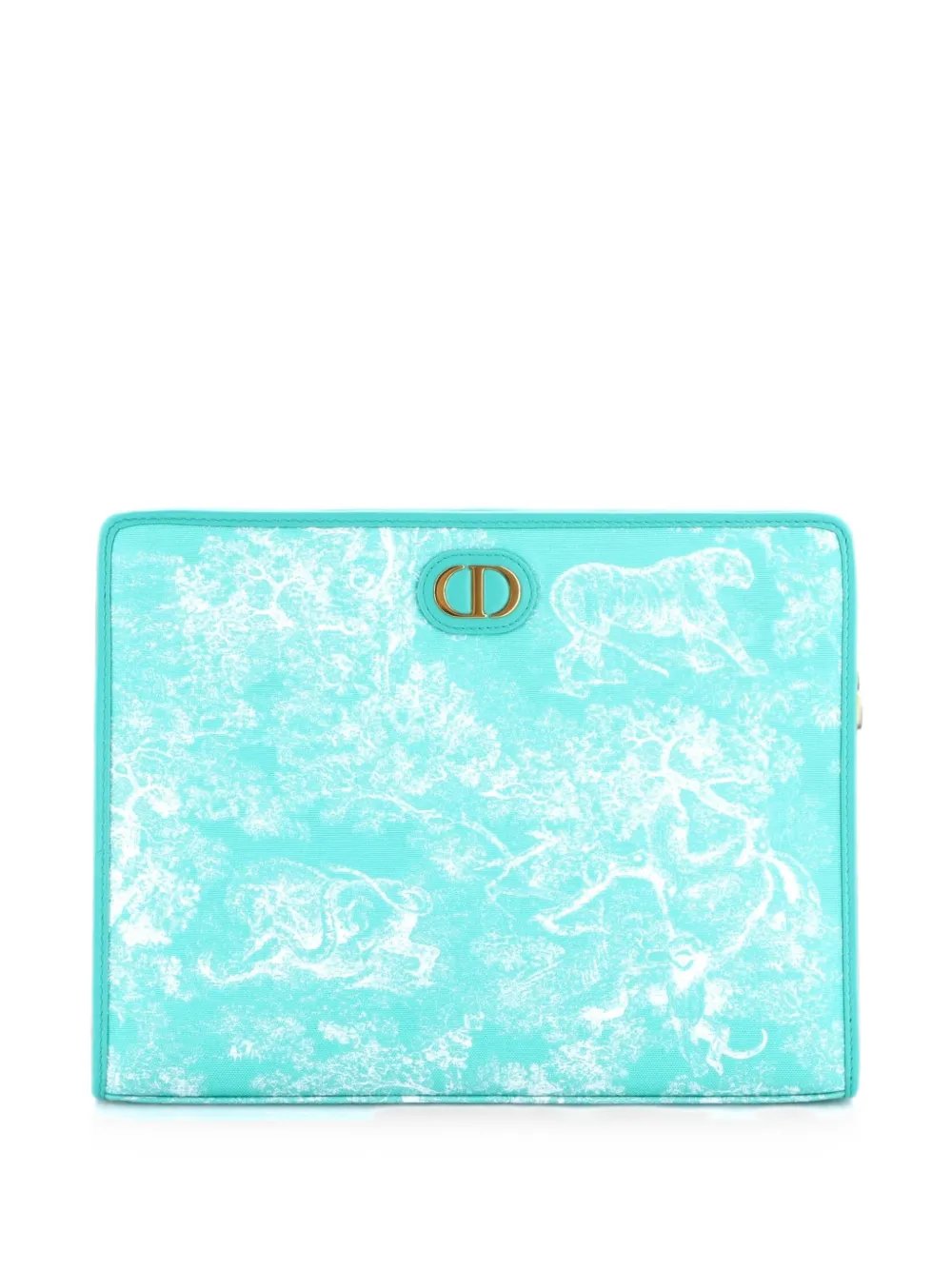 30 Montaigne Zip Pouch Jacquard Canvas Medium clutch bag