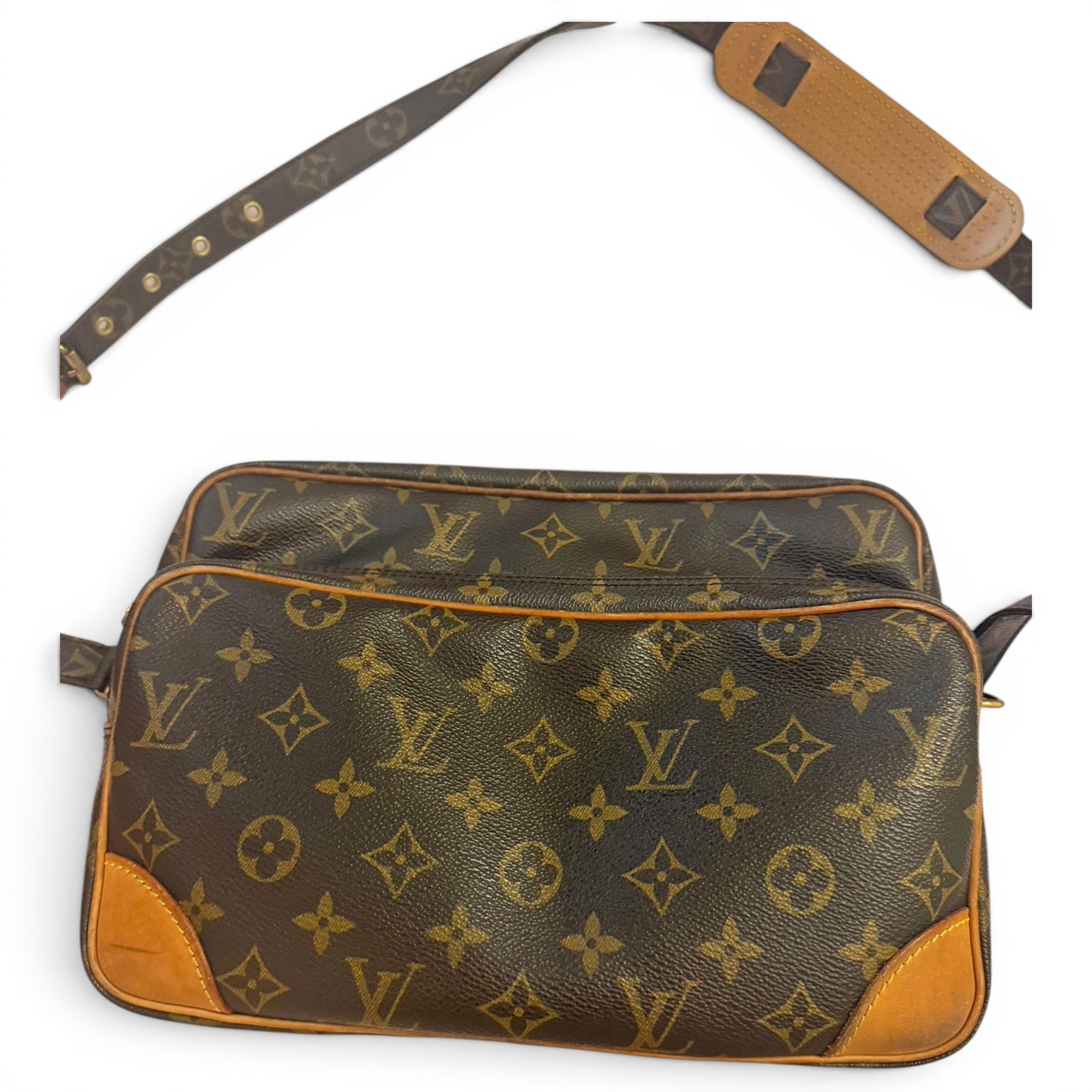 Nile leather crossbody bag