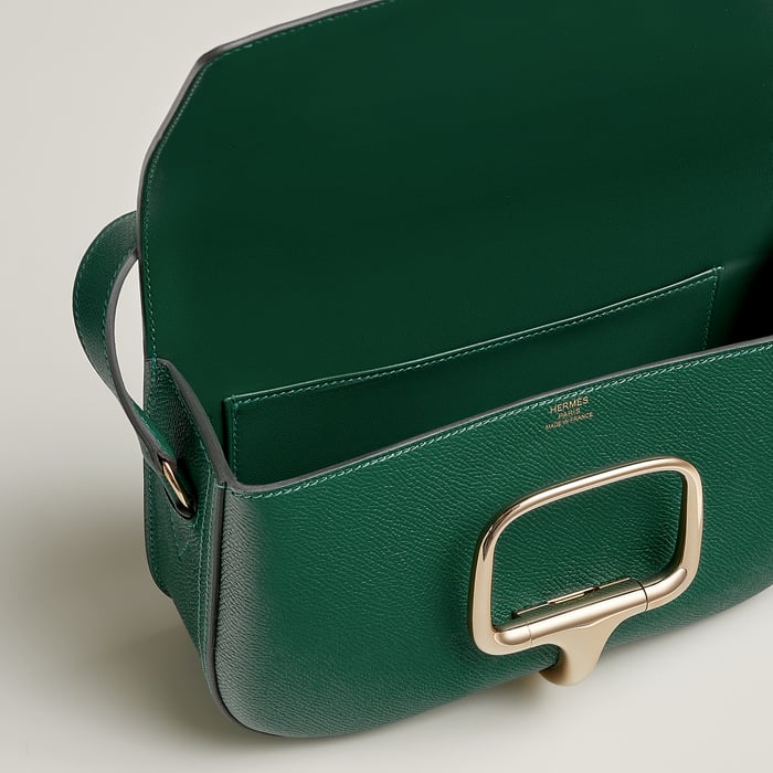 Vert Moyen Hermès Della Cavalleria Elan Bag