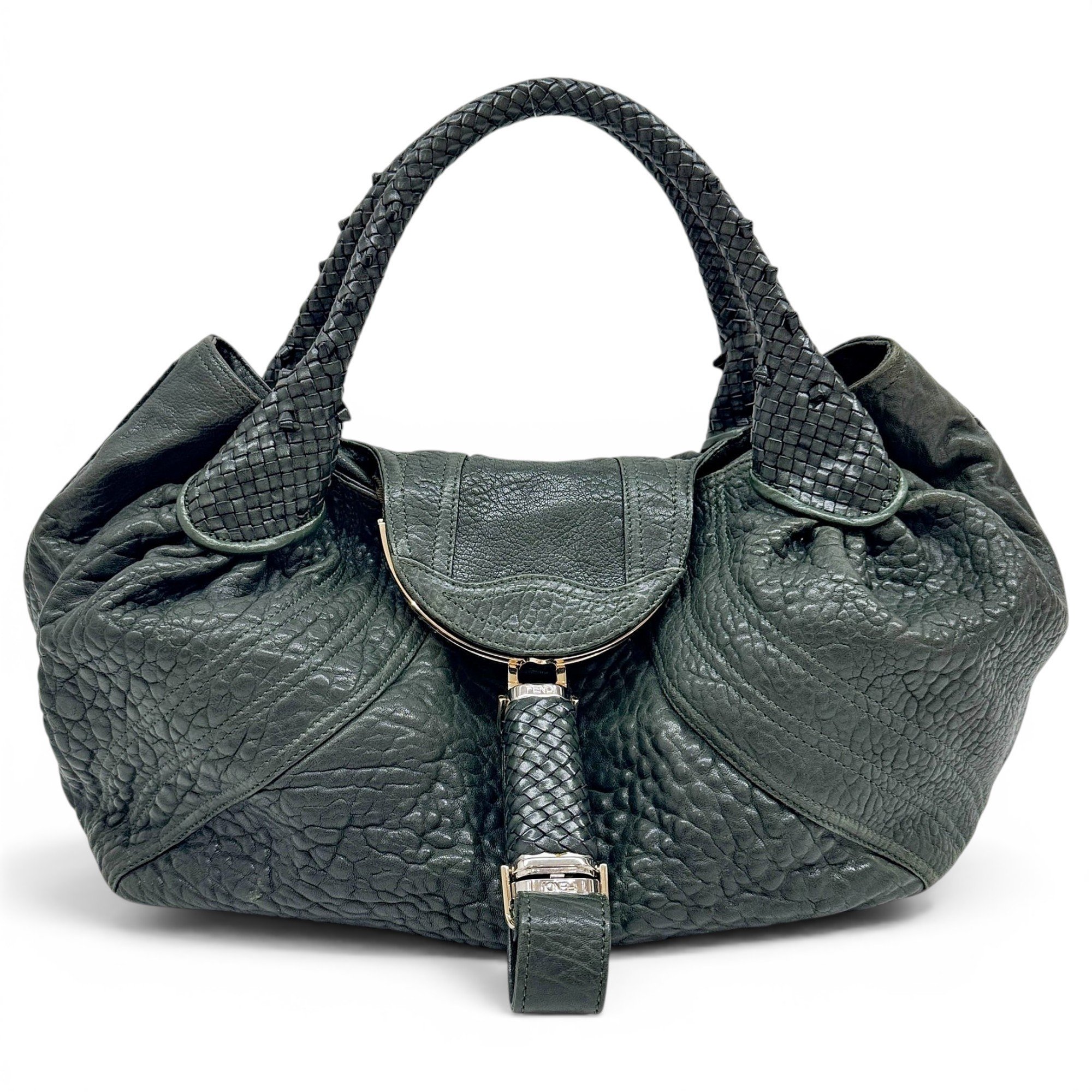 Spy leather handbag