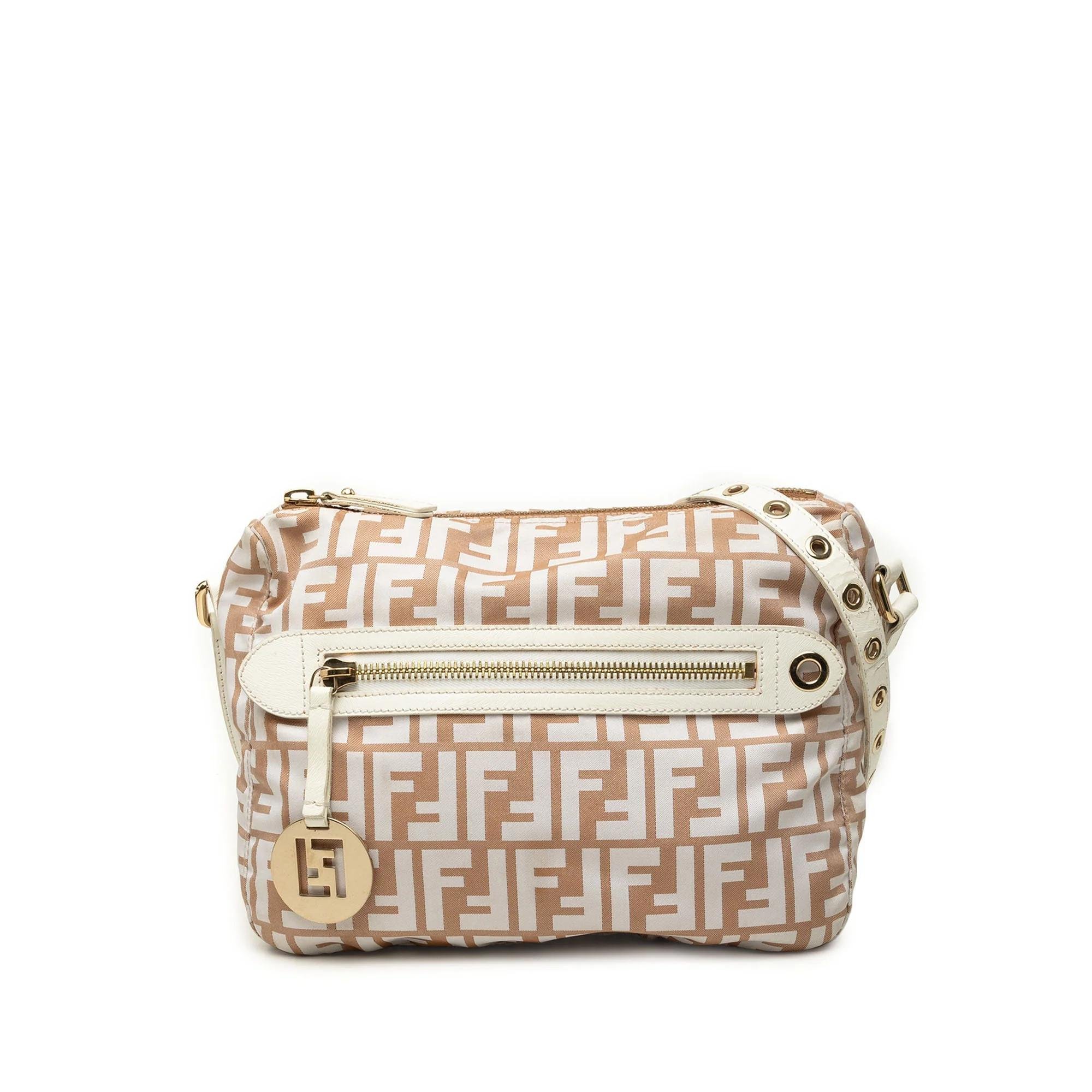 Pocket leather crossbody bag