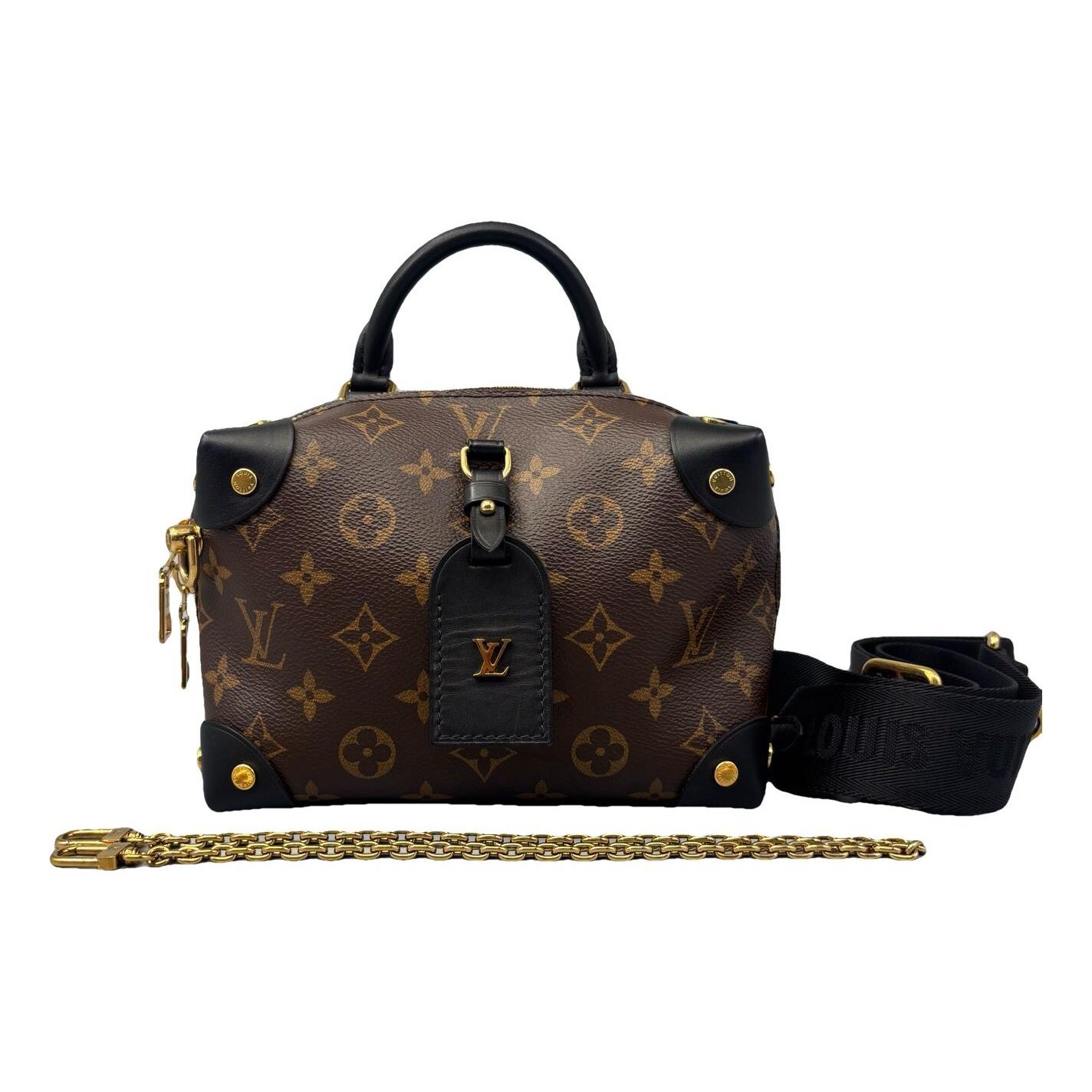 Petite Malle Souple leather handbag