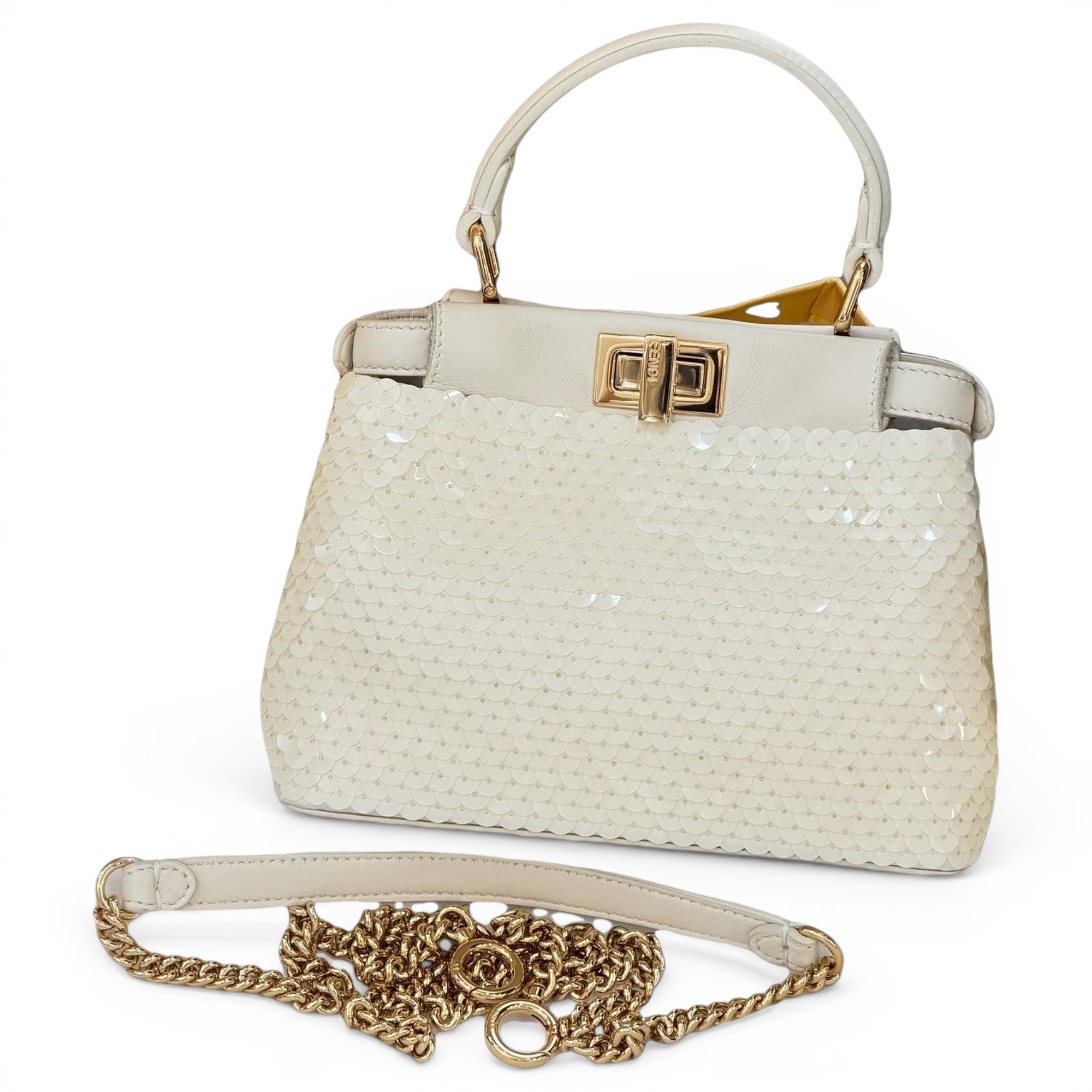 Peekaboo leather handbag