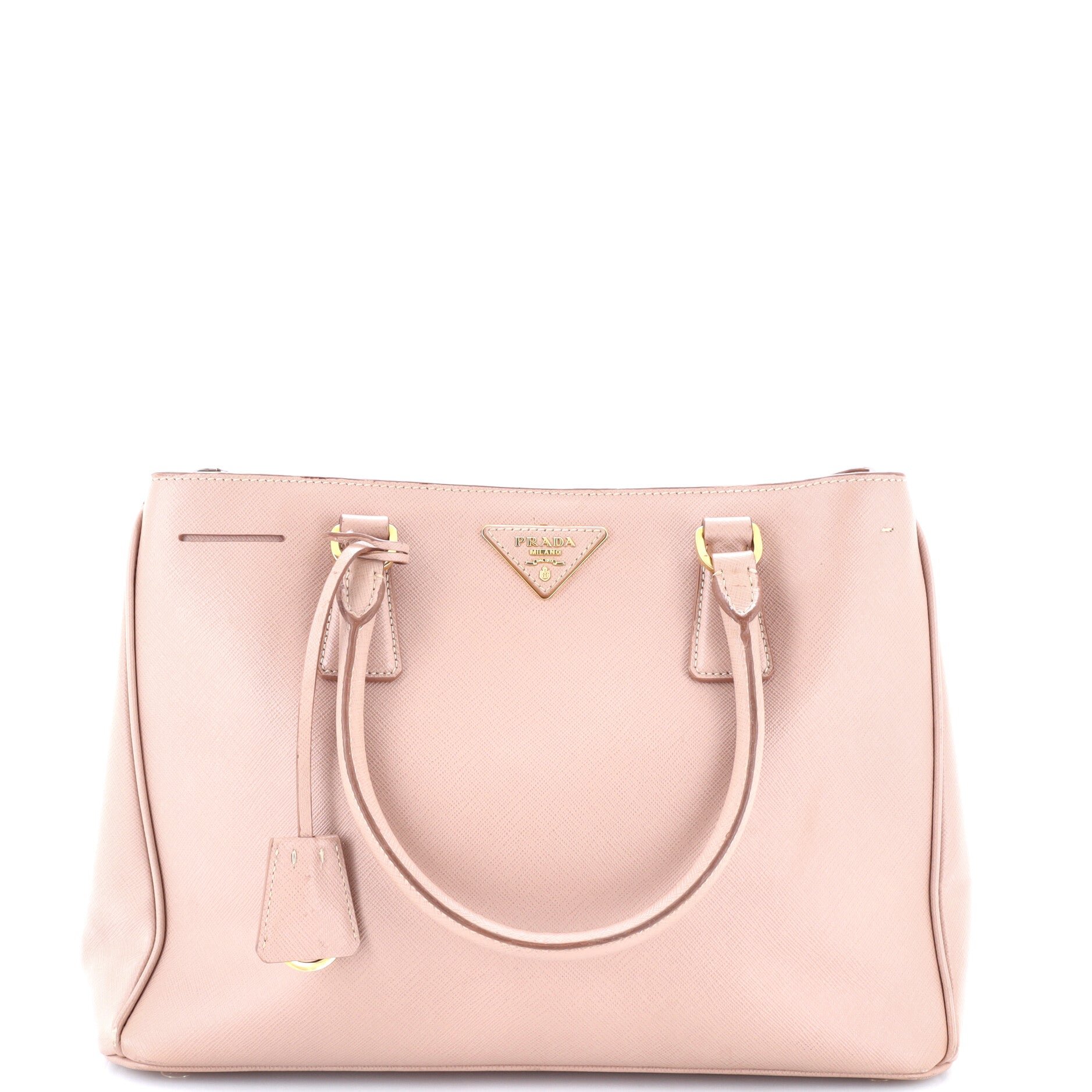Double Zip Lux Tote Saffiano Leather Medium
