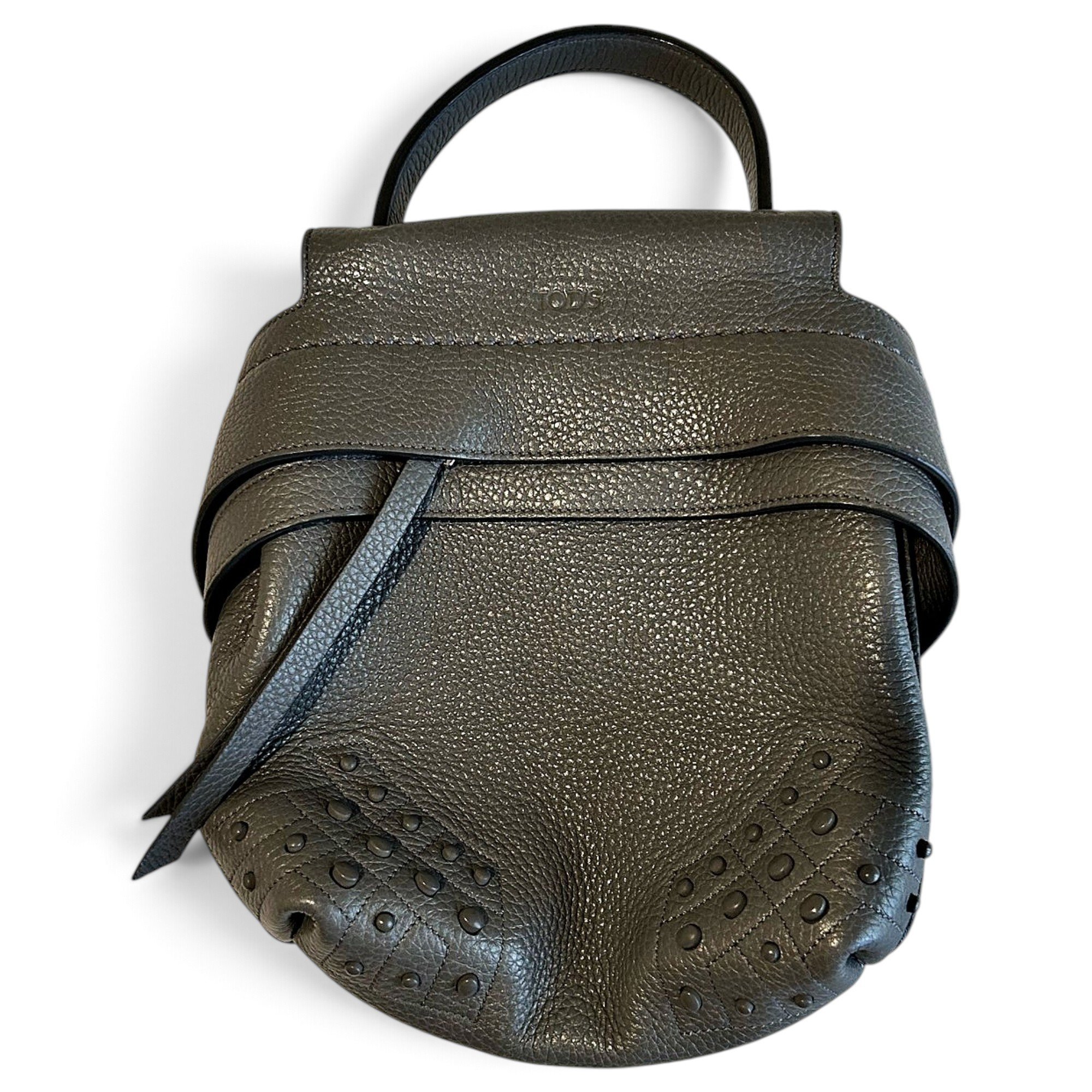 Leather backpack