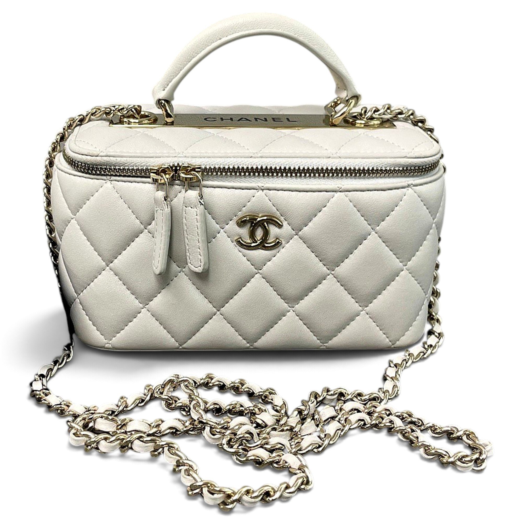 Trendy CC Vanity leather handbag