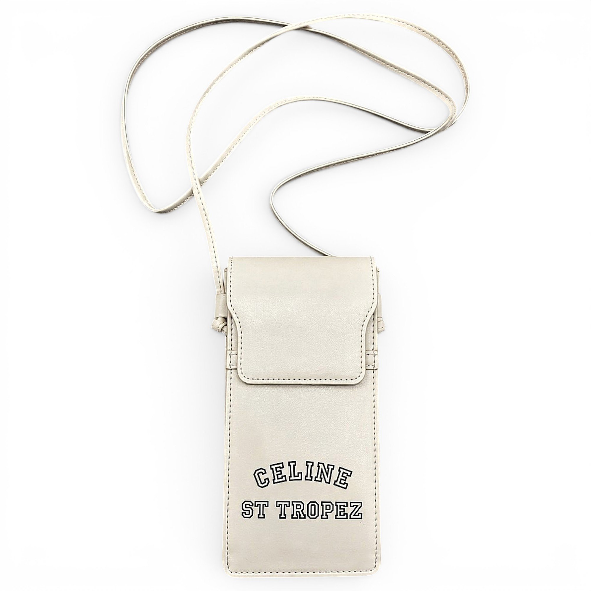 Leather clutch bag