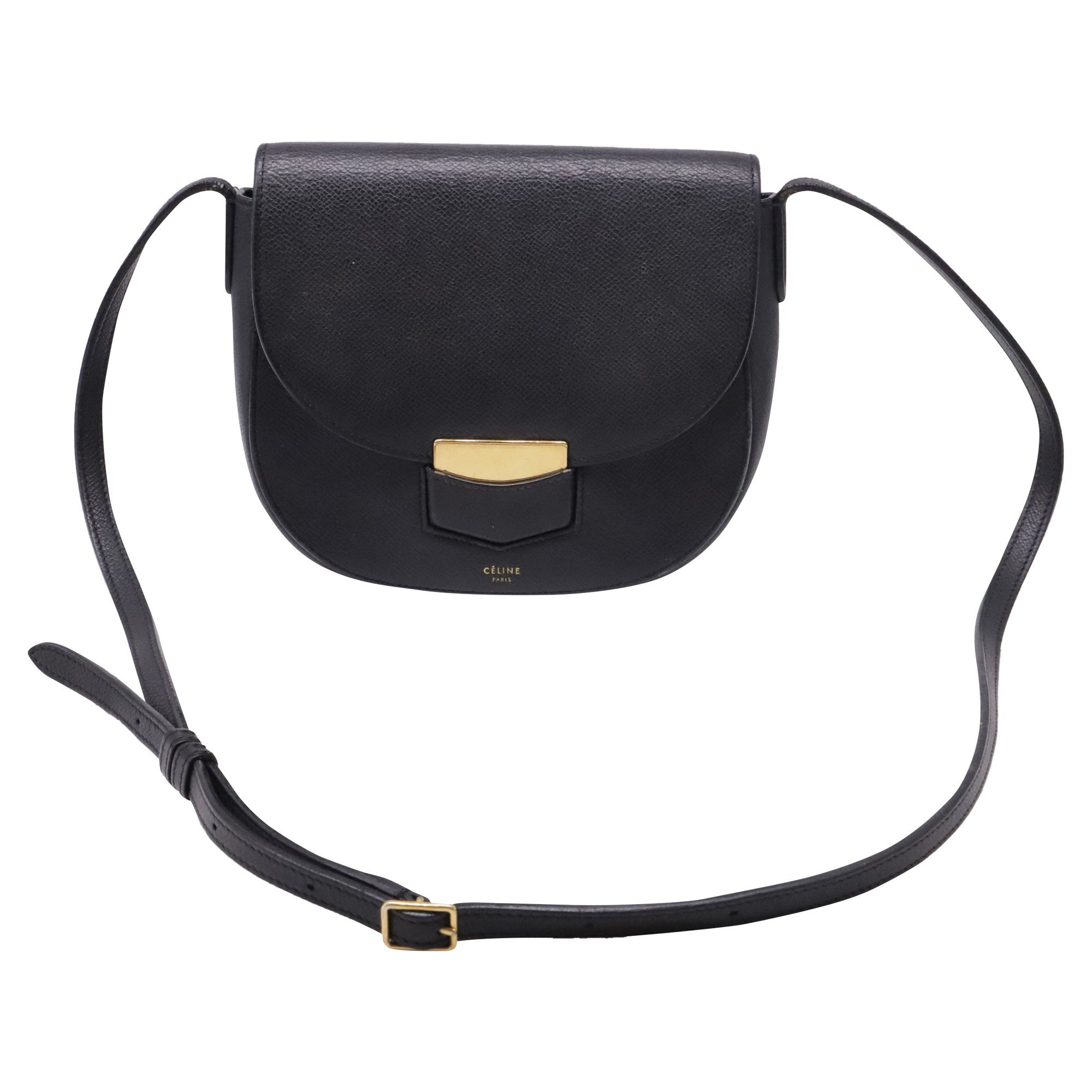 Trotteur leather handbag
