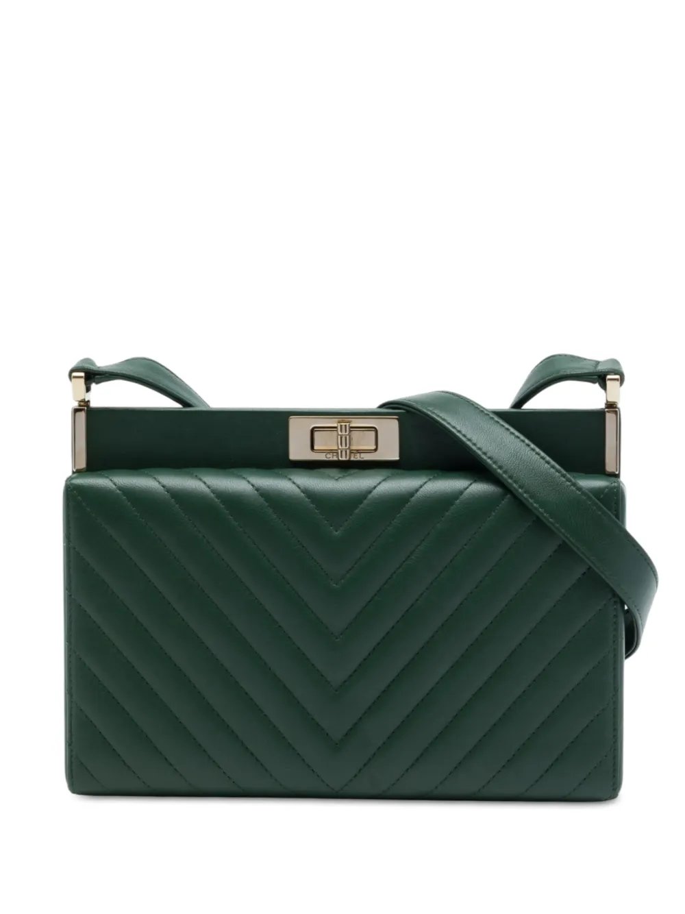 2018-2019 Chevron Lambskin Reissue 2.55 Box crossbody bag