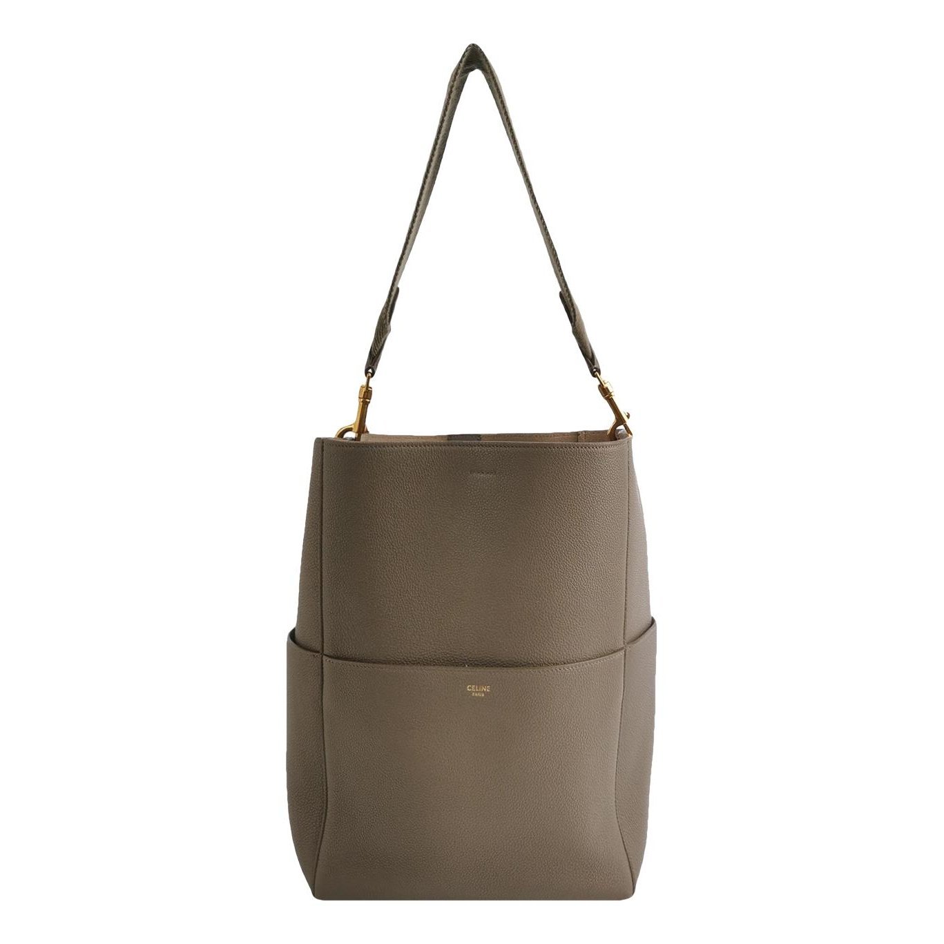 Seau Sangle leather tote