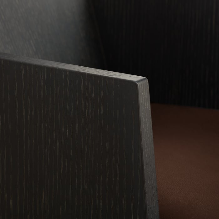 Chocolat Reeditions J.-m. Frank Par Hermès Chair With Armrests