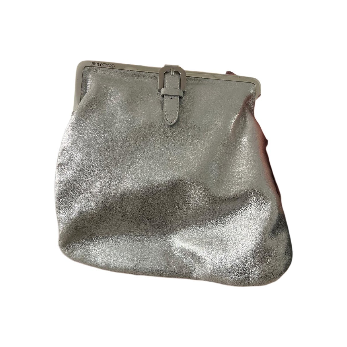 Leather clutch bag