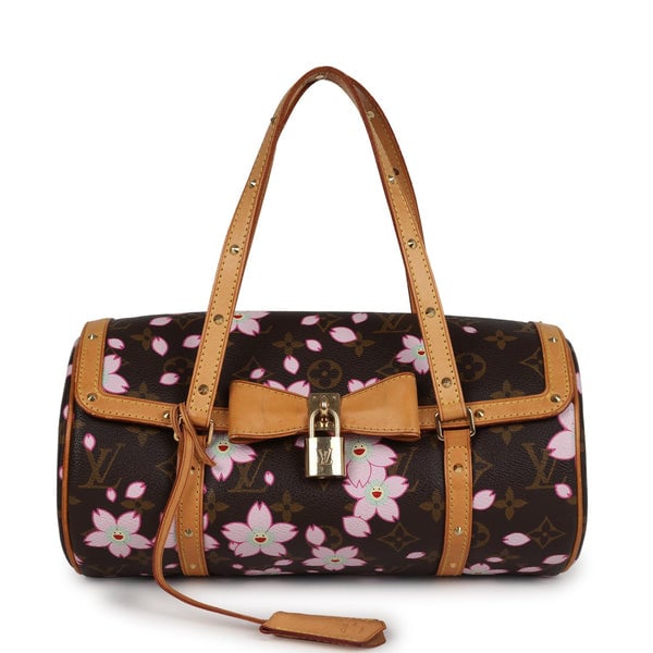 Louis Vuitton Vintage Louis Vuitton X Takashi Murakami Papillon Brown Monogram Cherry Blossom Gold Hardware