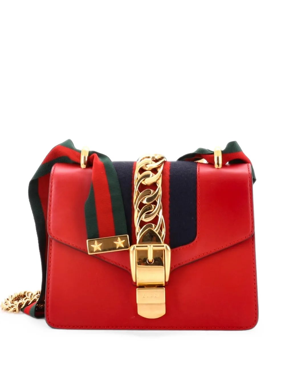 Sylvie Chain Shoulder Bag Leather Mini crossbody bag