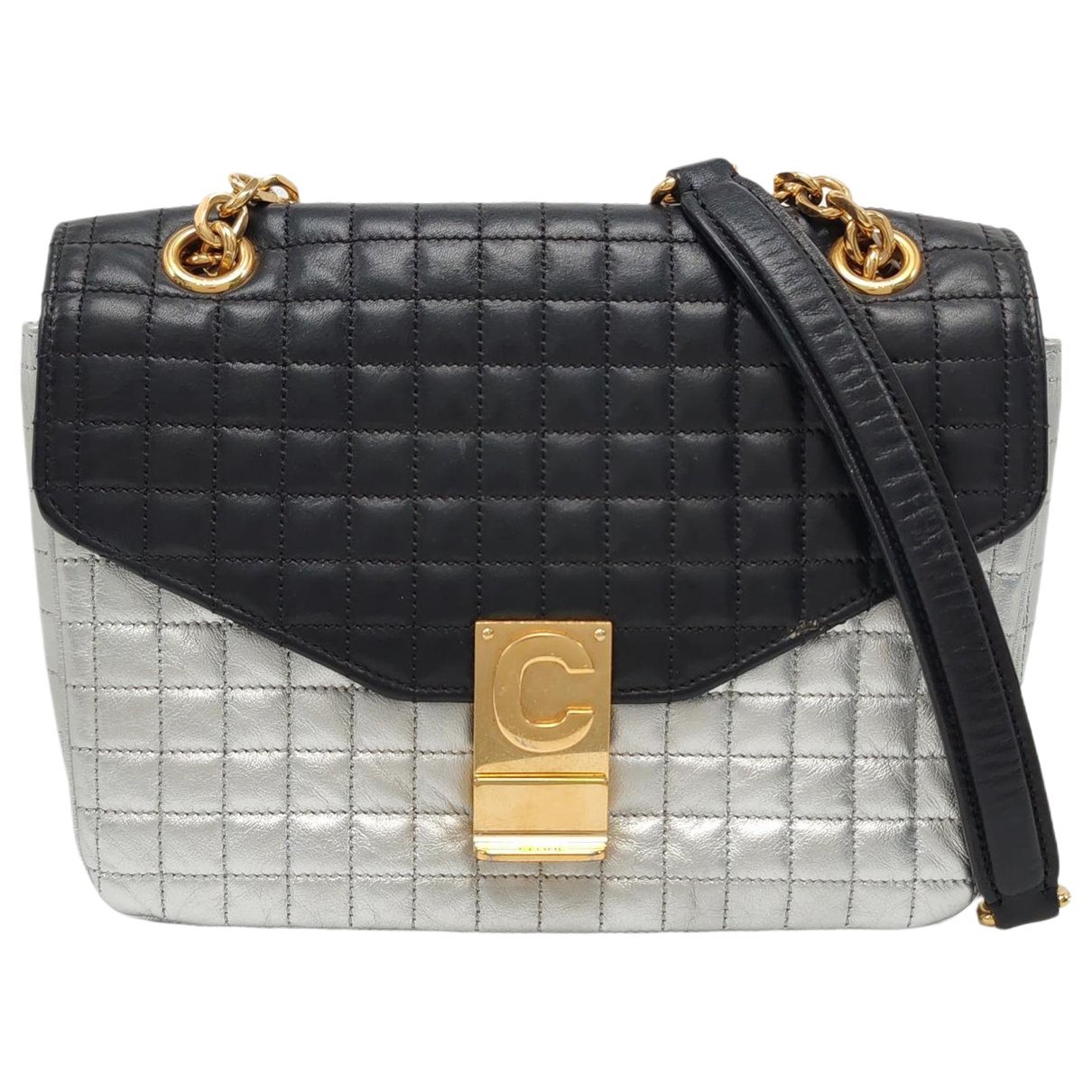 Black Belt leather crossbody bag