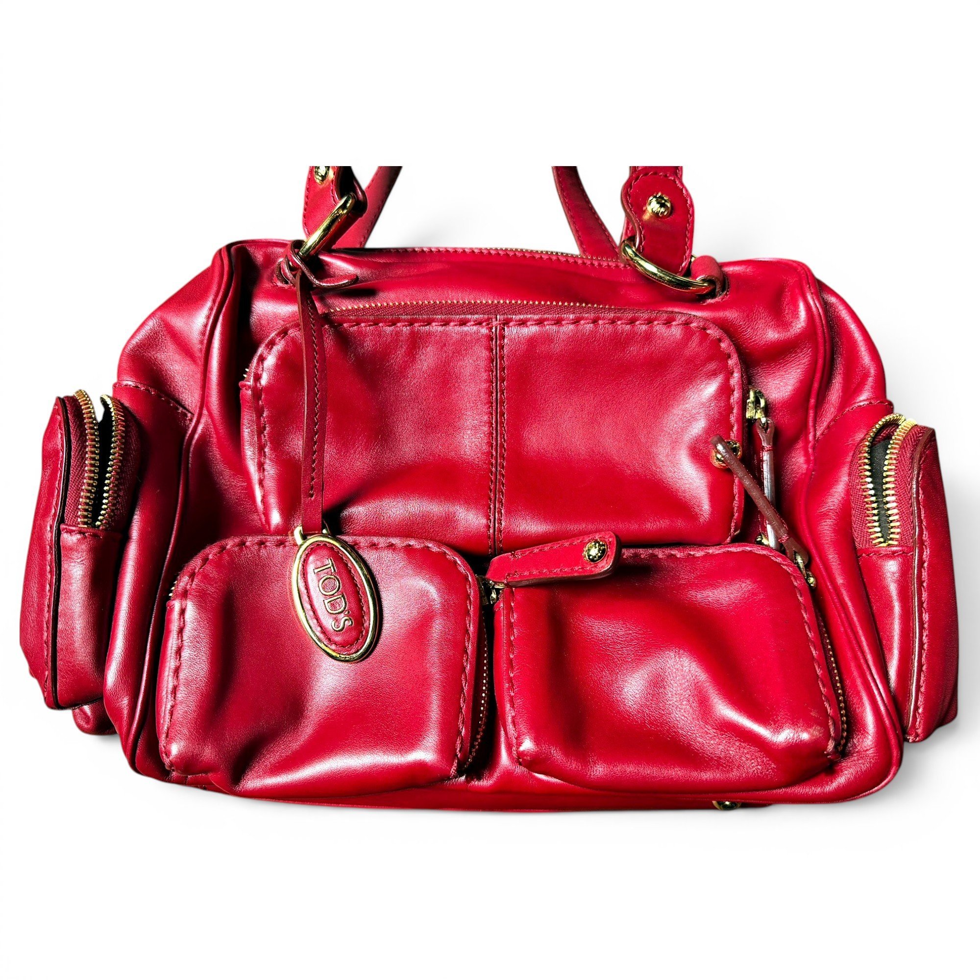 D Bag leather handbag