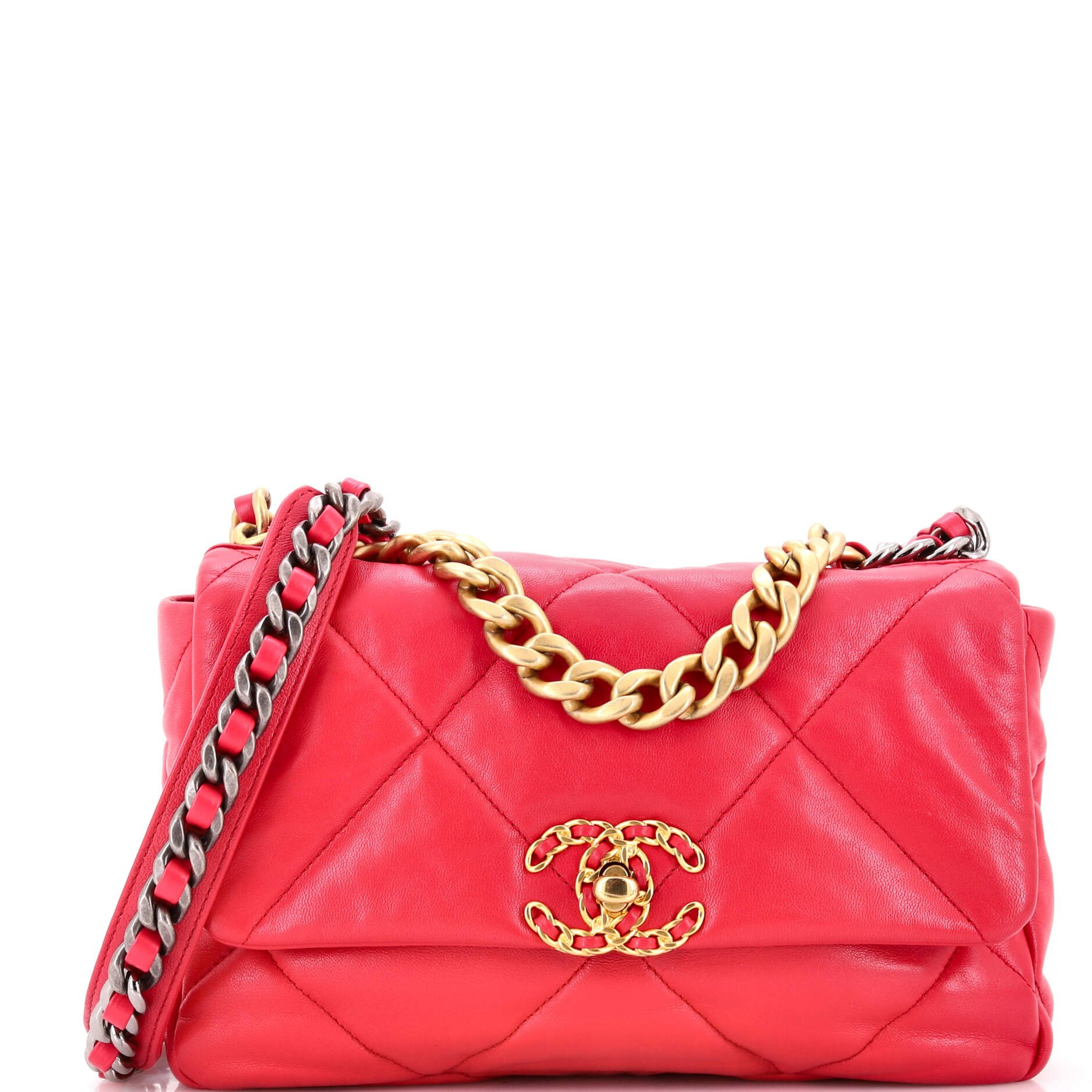 Chanel 19 Flap Bag Quilted Leather Medium