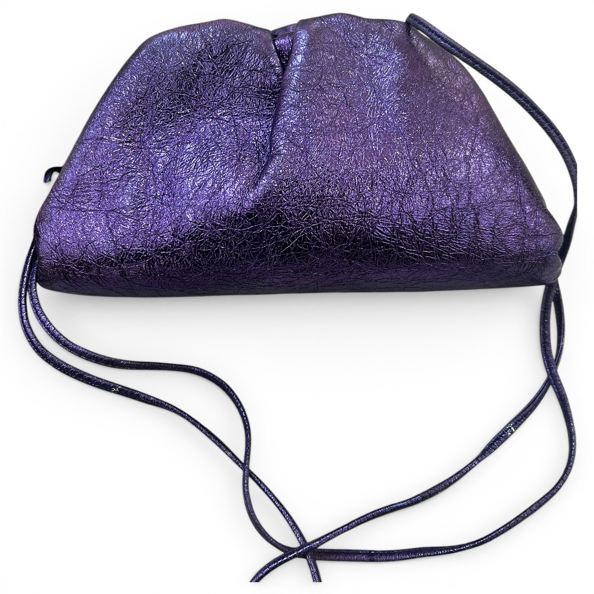 Pouch leather handbag