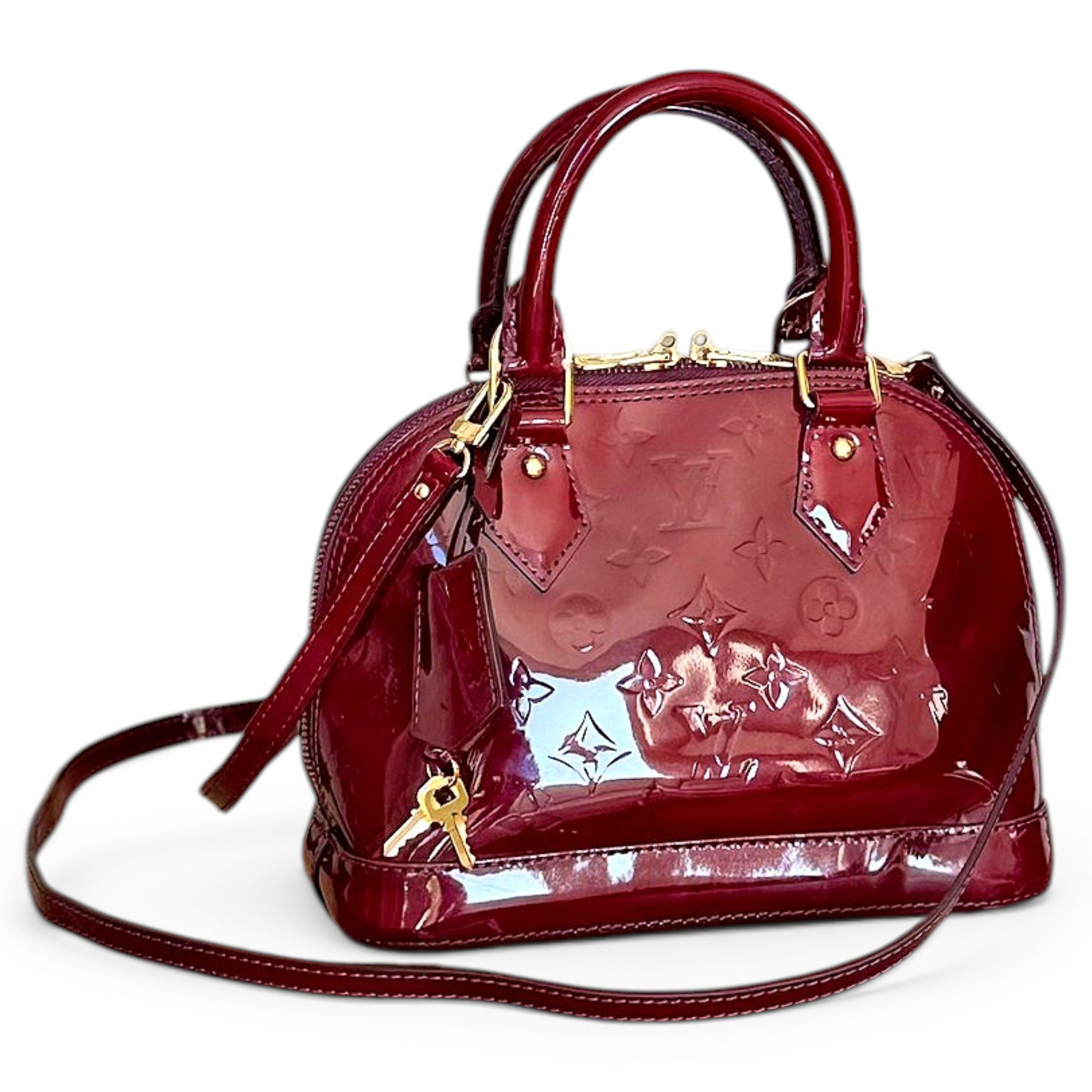 Alma BB patent leather handbag