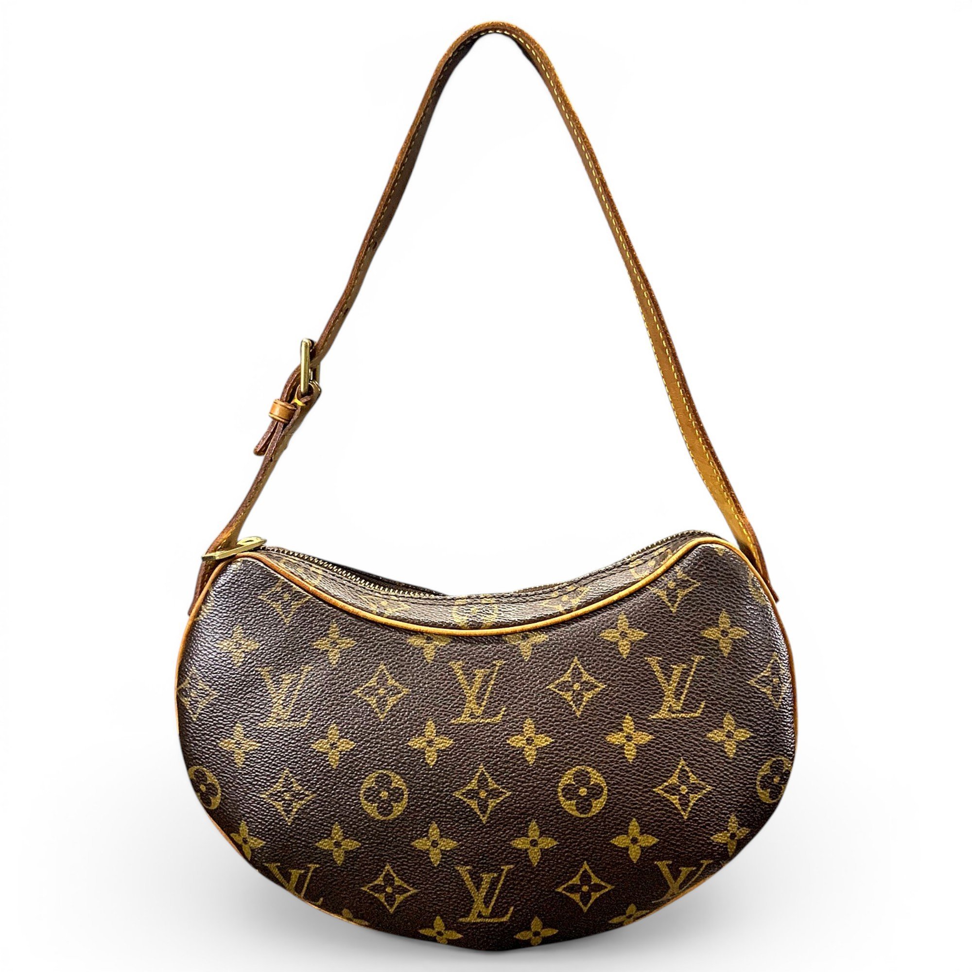Croissant leather handbag