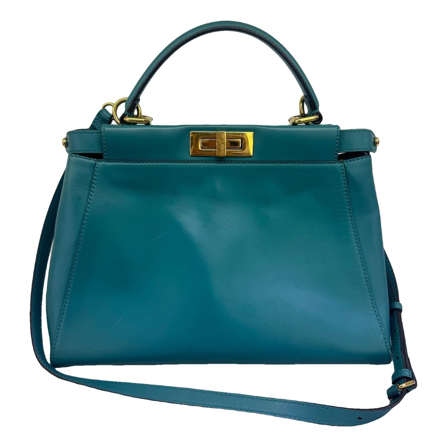 Peekaboo leather handbag