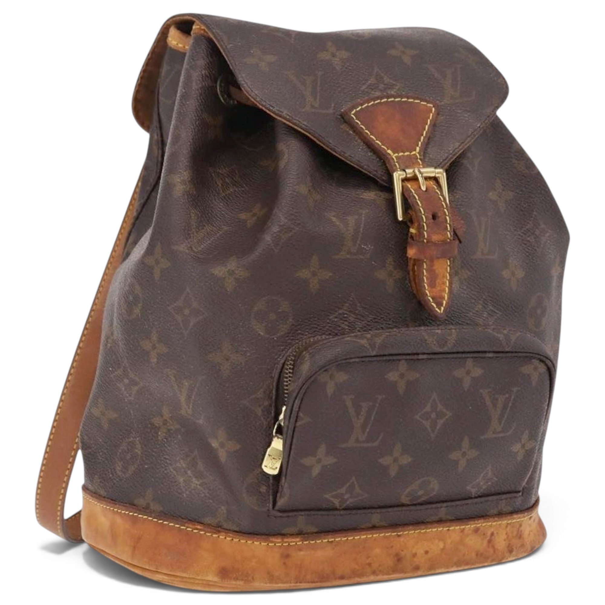 Montsouris leather backpack