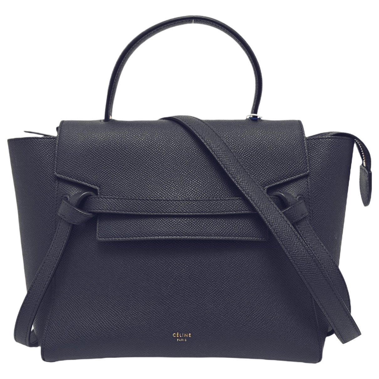 Belt leather crossbody bag