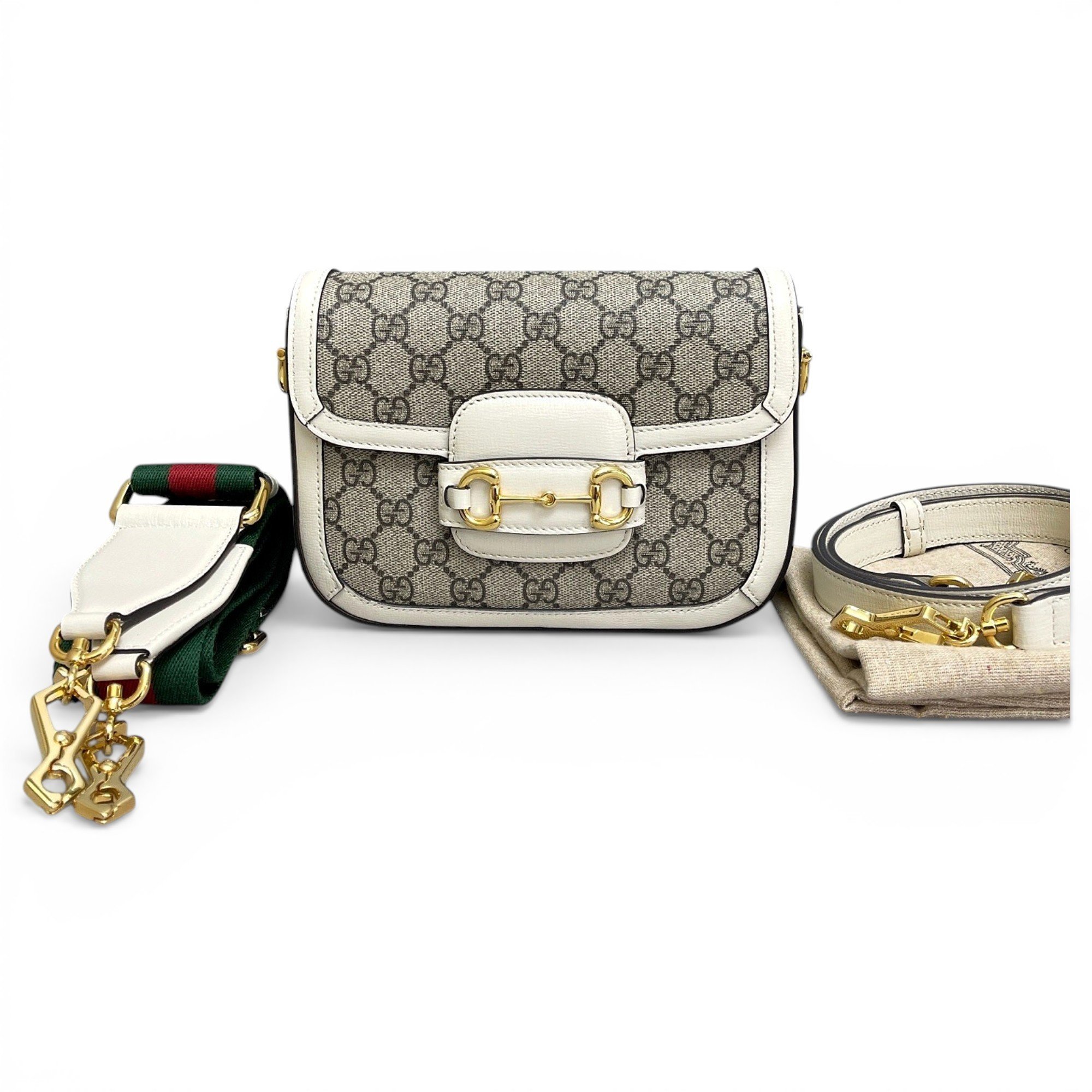 Horsebit 1955 Flap cloth handbag