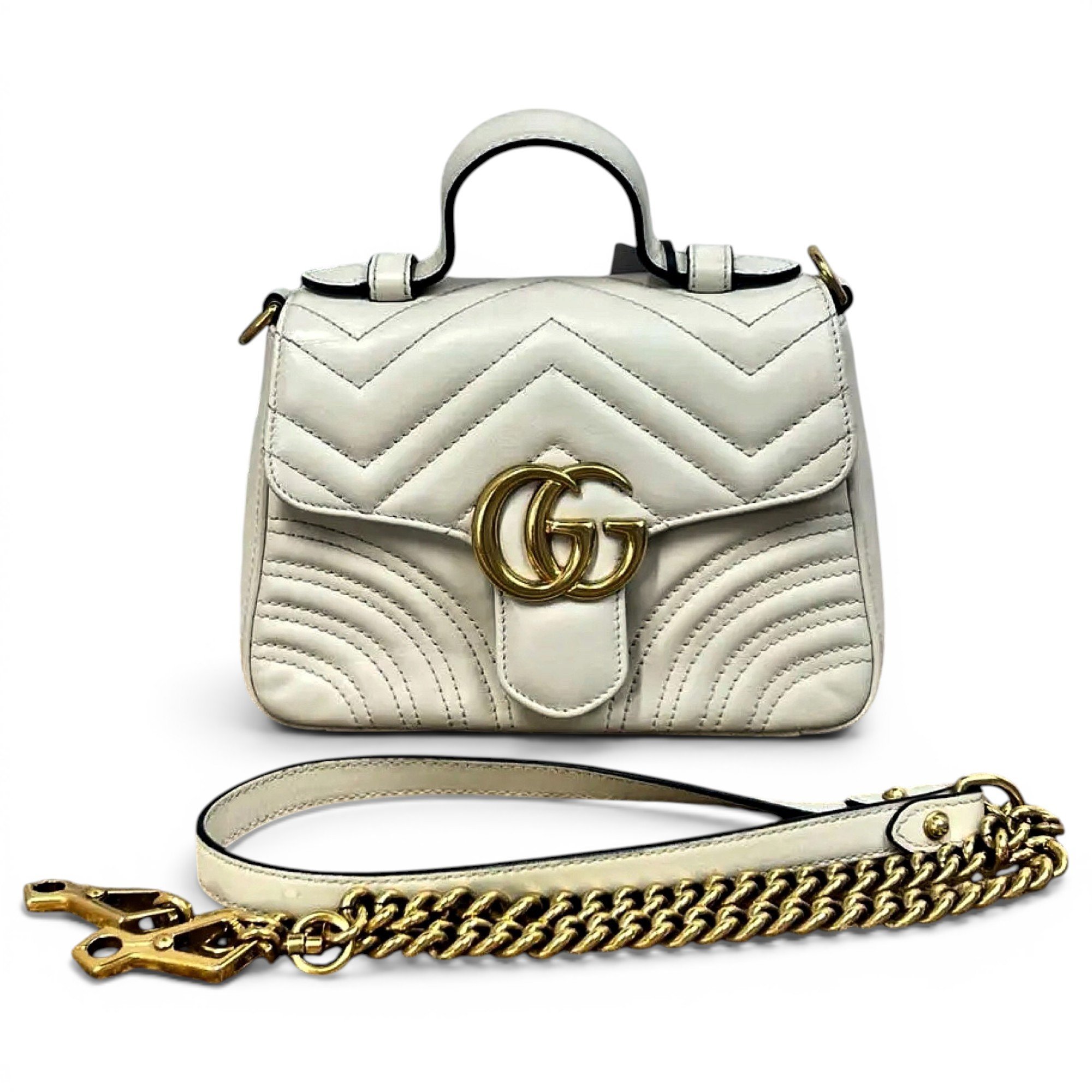 GG Marmont Flap leather handbag