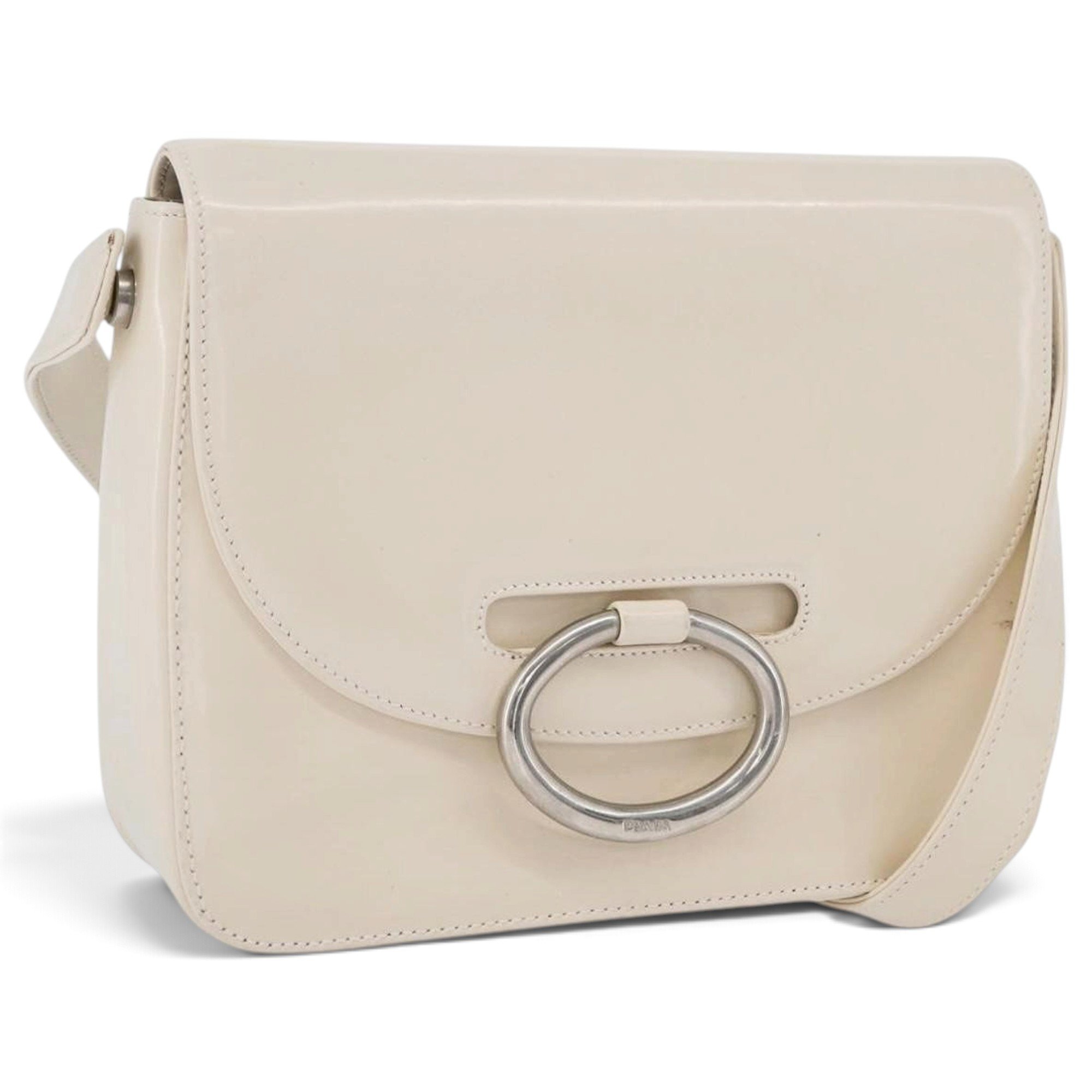 Patent leather handbag