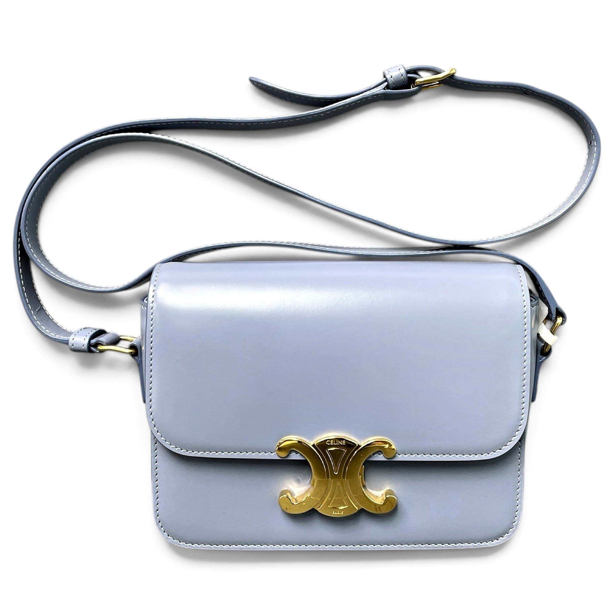 Triomphe leather handbag