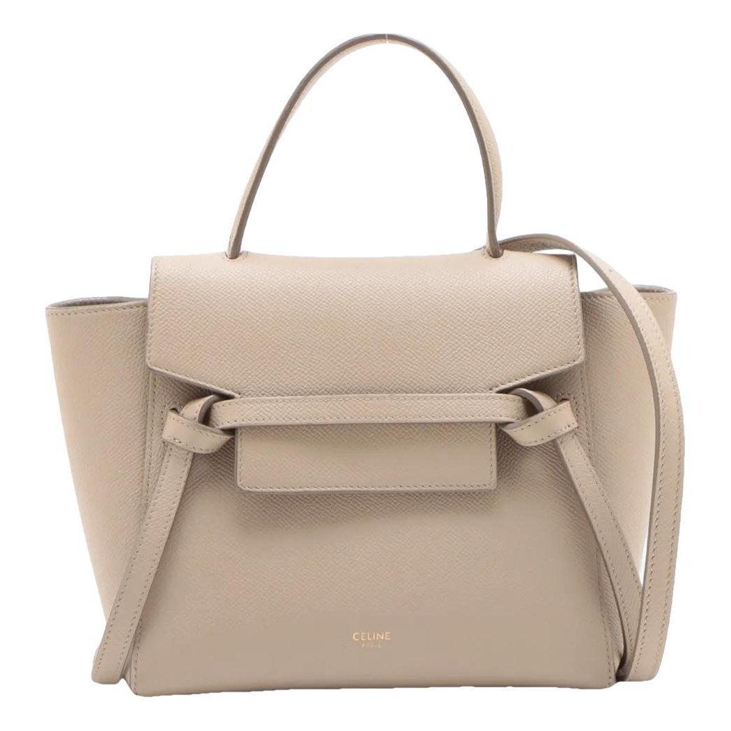 Belt leather handbag