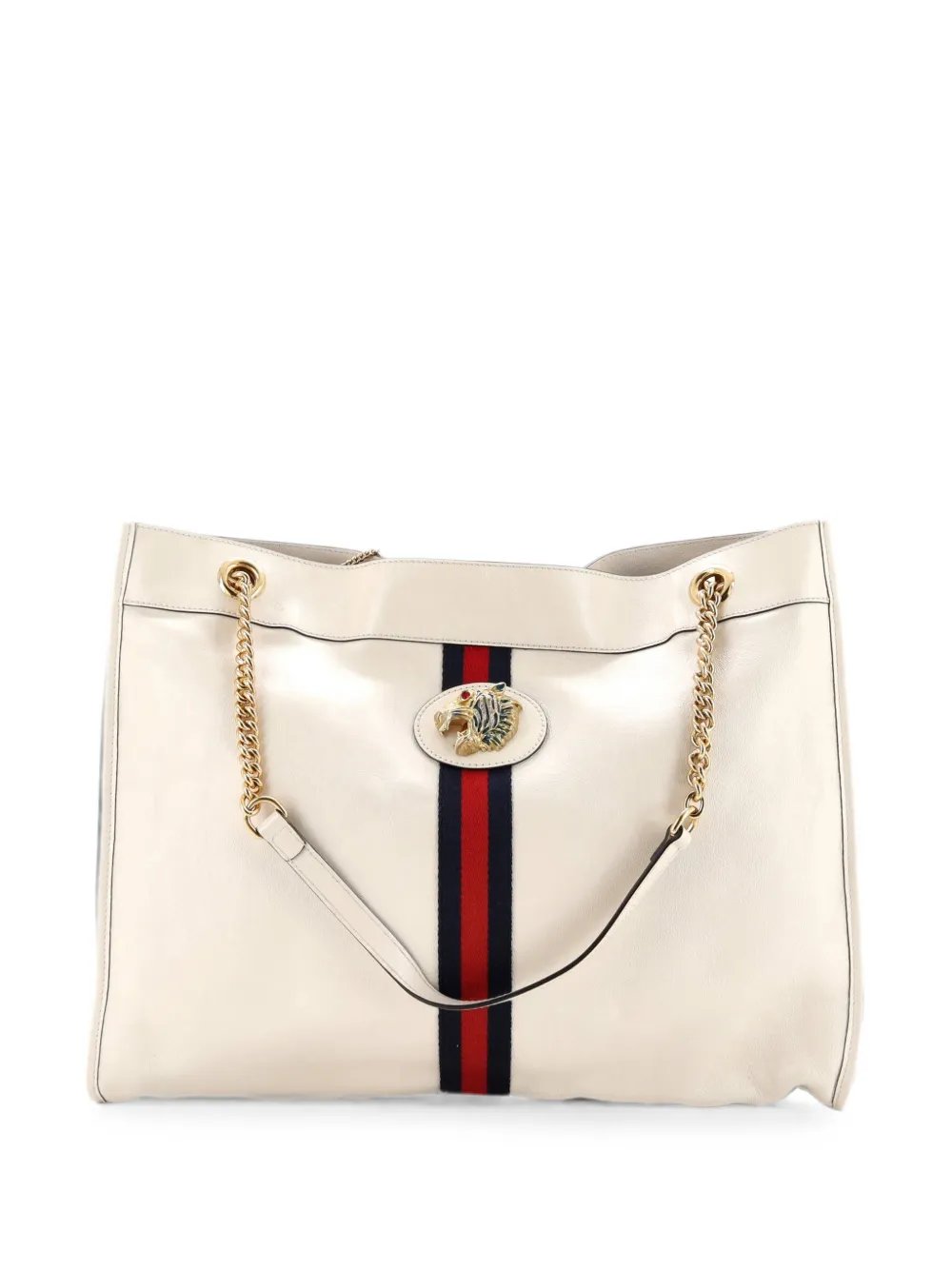 Rajah Chain Leather Large tote bag