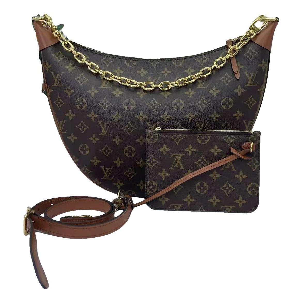 Loop leather handbag