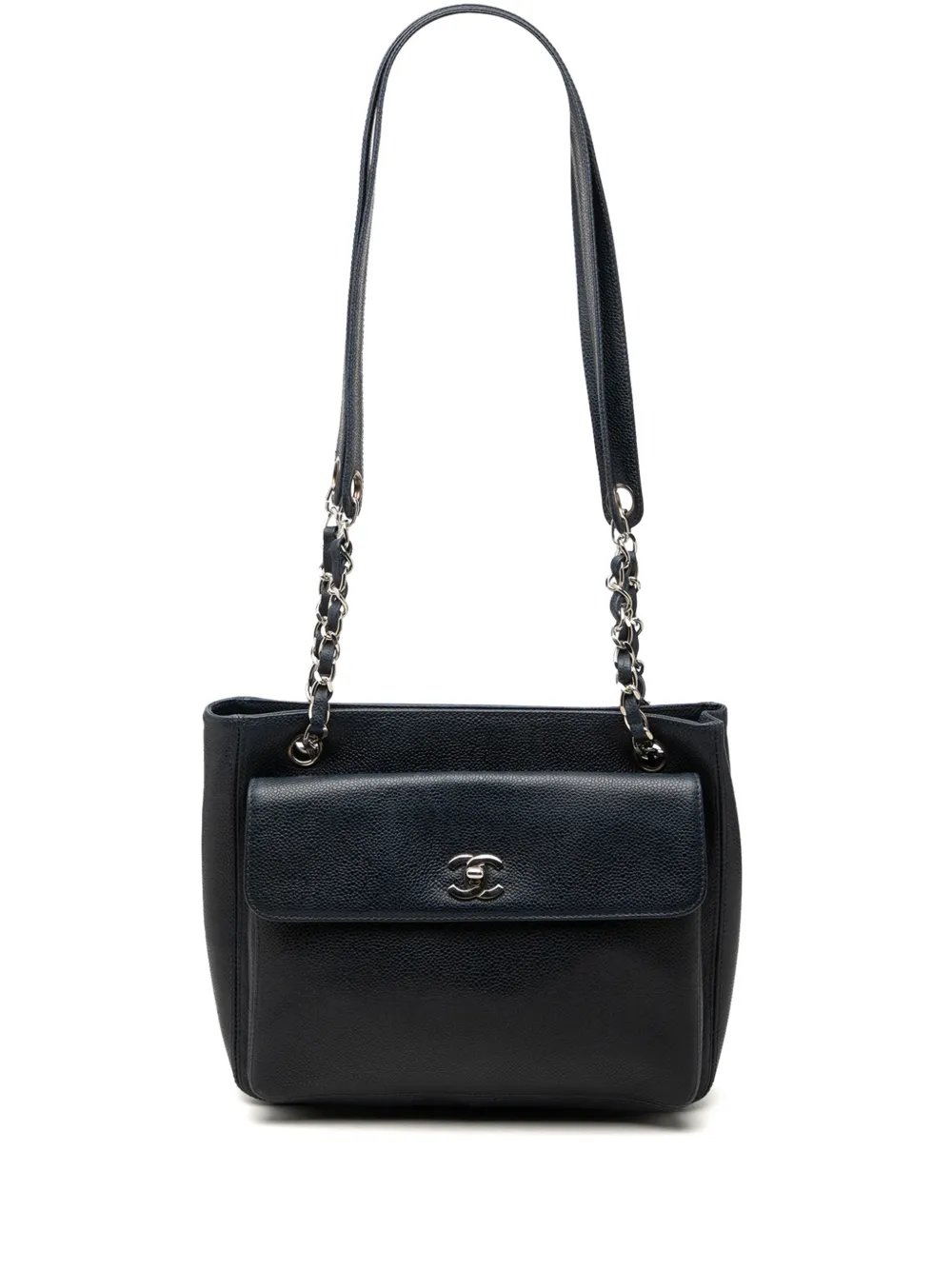 1996-1997 CC Caviar Front Pocket shoulder bag