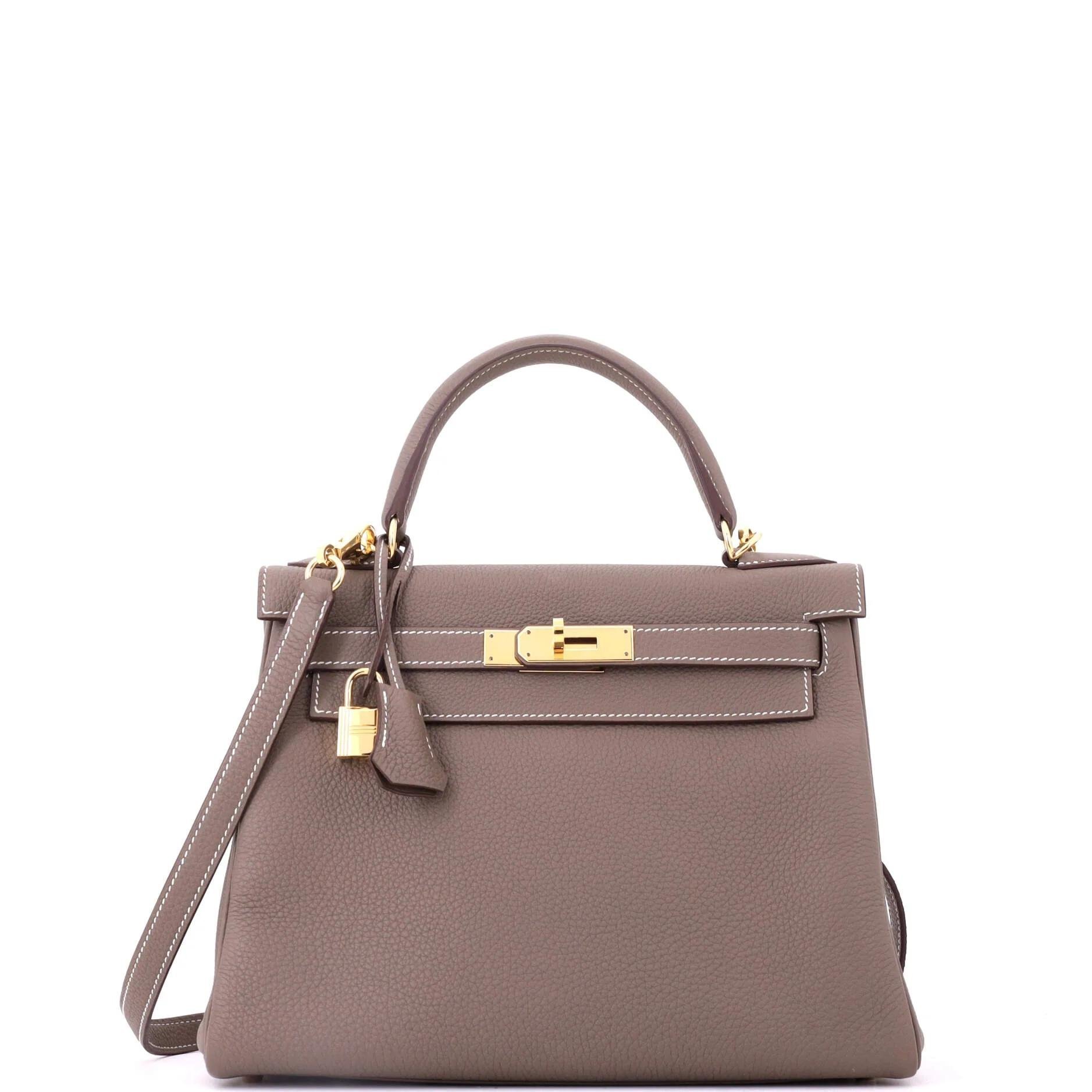 Kelly 28 leather handbag