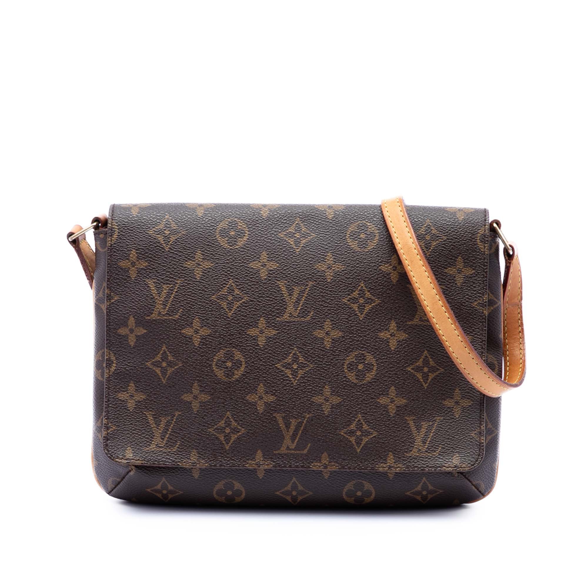 Musette leather handbag