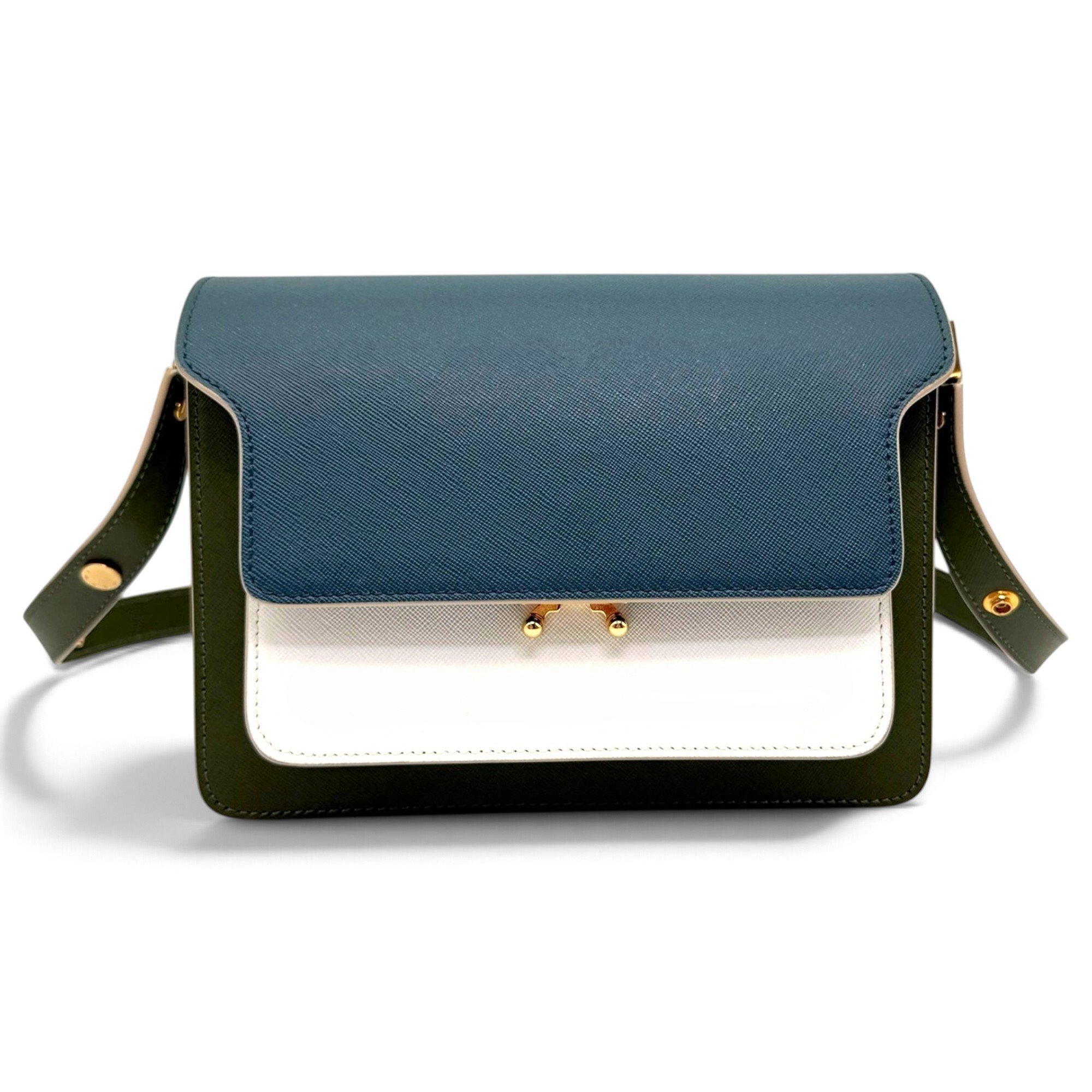 Marni Trunk leather crossbody bag