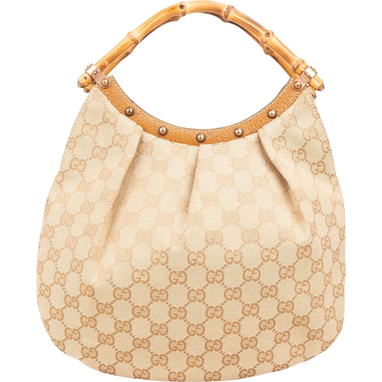 Bamboo Top Handle leather handbag