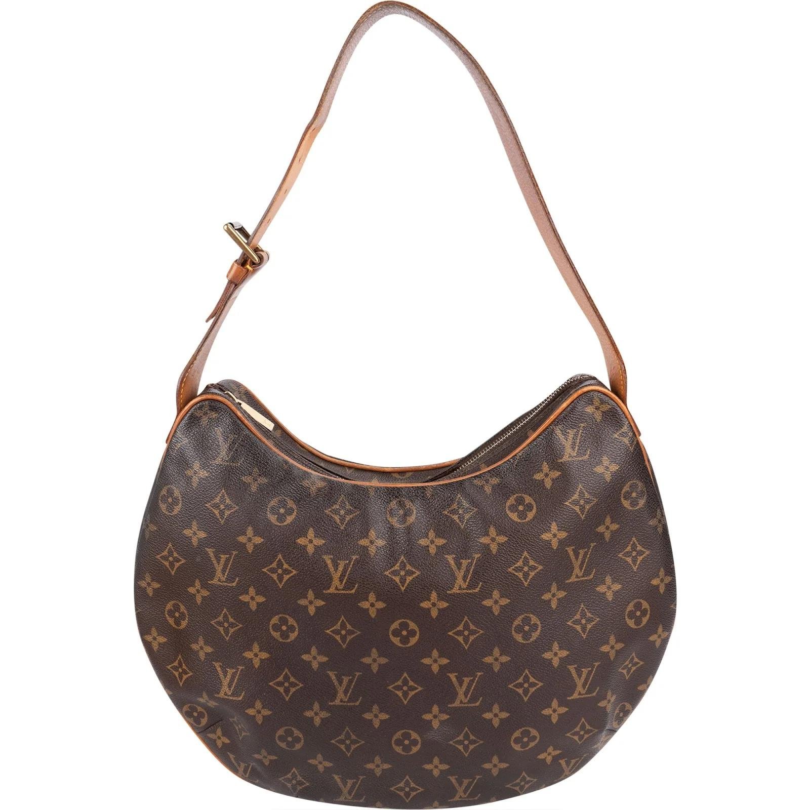 Croissant leather handbag