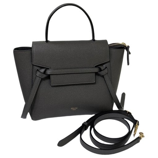 Belt leather handbag