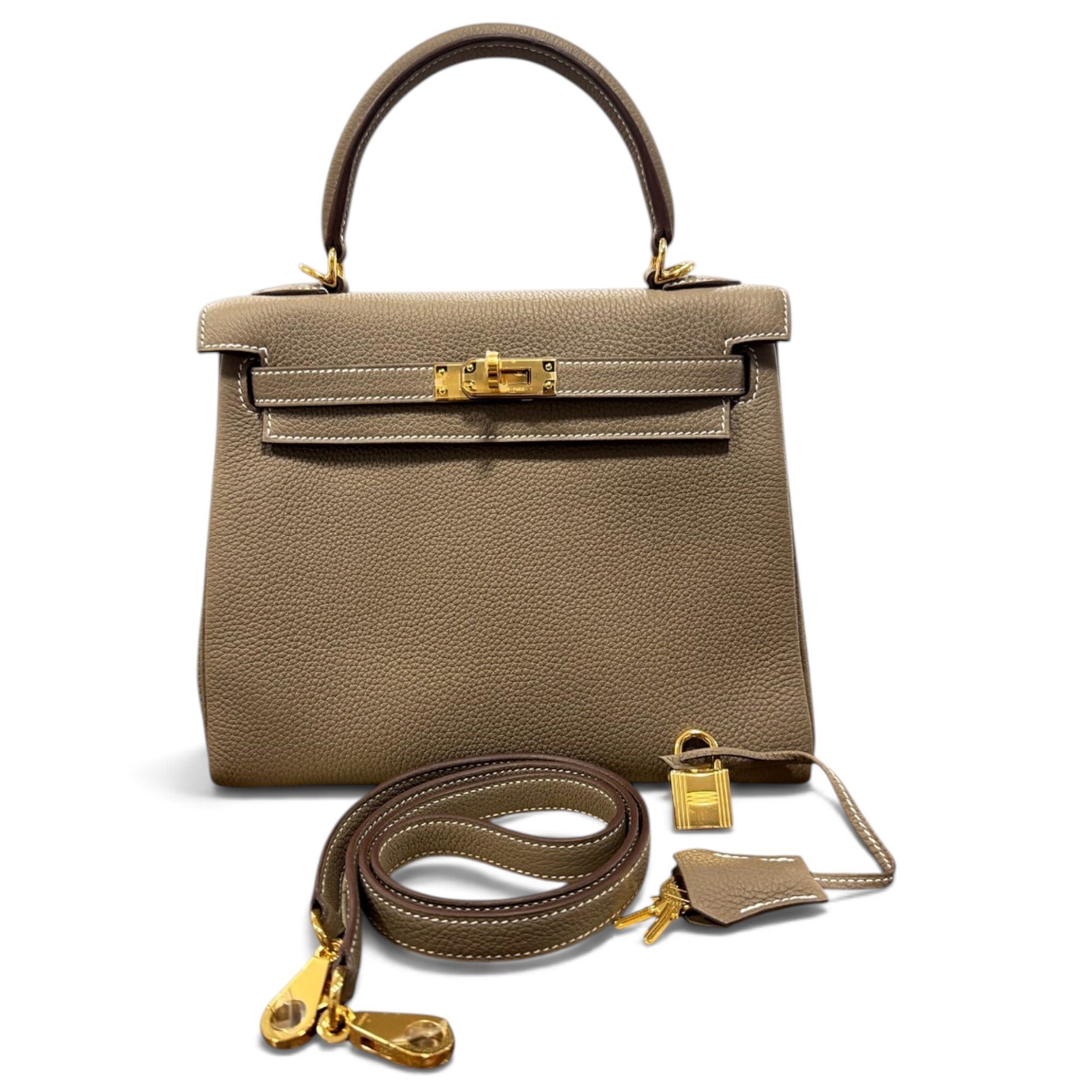Kelly 25 leather handbag