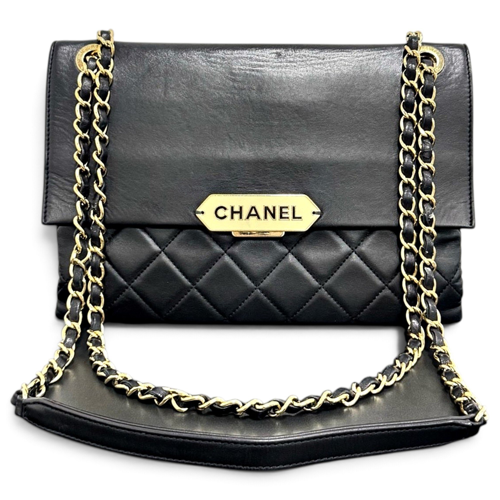 Coco Luxe leather handbag