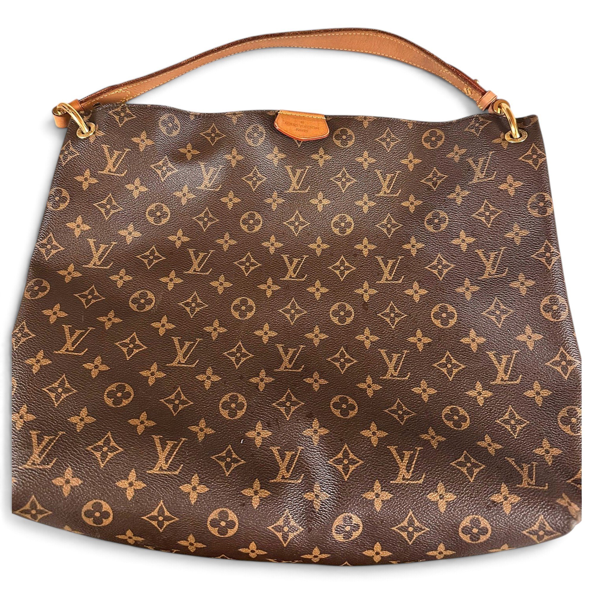 Graceful leather handbag