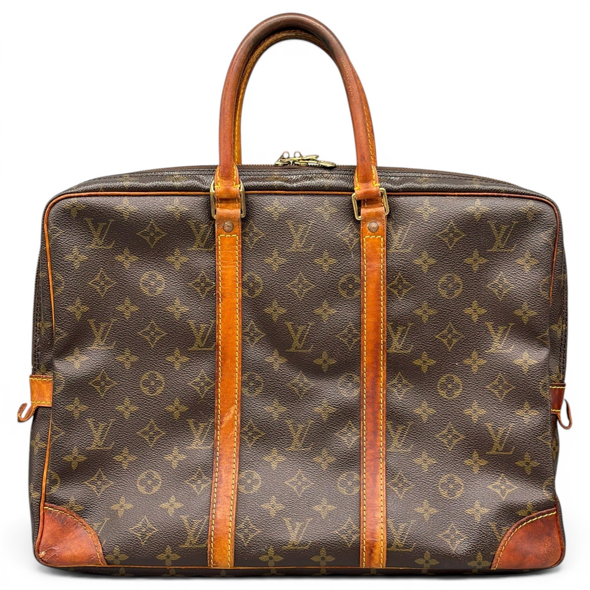 Porte Documents Voyage leather handbag